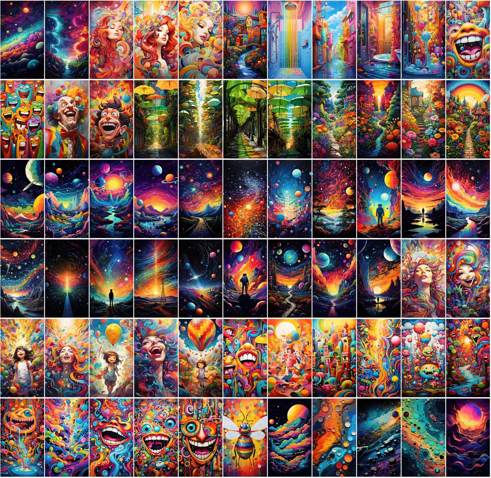 860+ Colorful PNG Poster Images: Astral, Celestial, Blossoms, Alien Worlds, Space Exploration, and More - High Resolution, Commercial License Included Digital Download Sumobundle