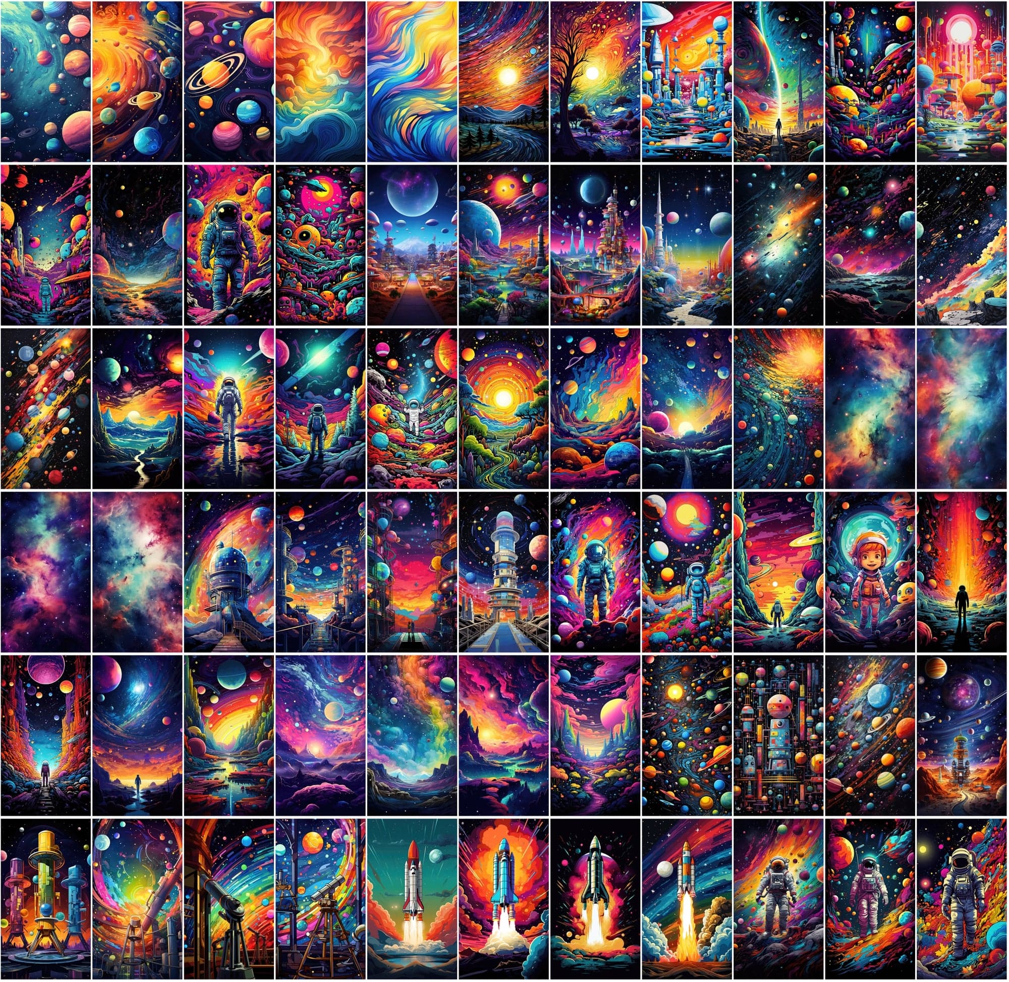 860+ Colorful PNG Poster Images: Astral, Celestial, Blossoms, Alien Worlds, Space Exploration, and More - High Resolution, Commercial License Included Digital Download Sumobundle