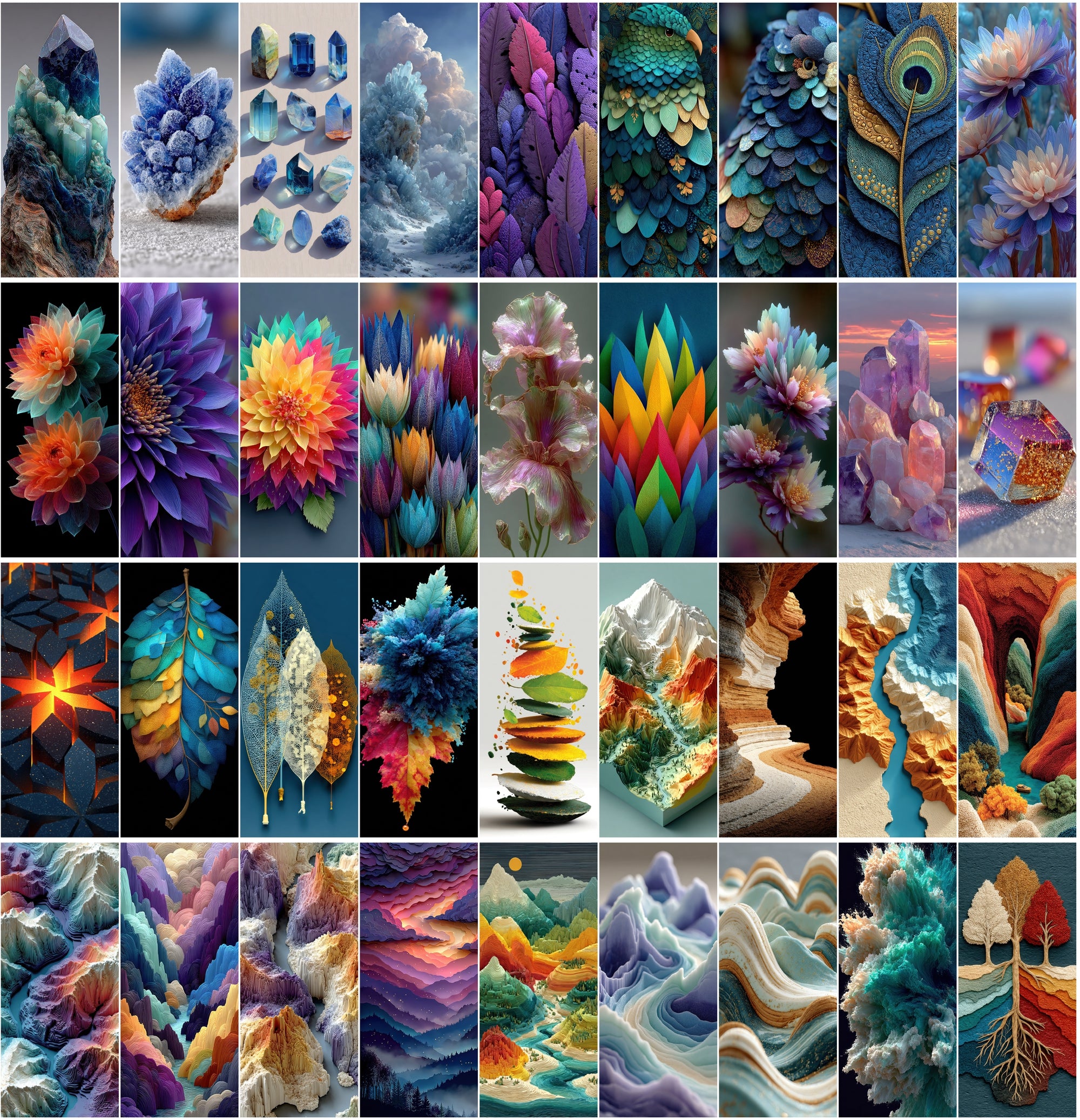 600 Abstract Backgrounds – High-Resolution JPGs for Digital Art, Design, and Screensavers