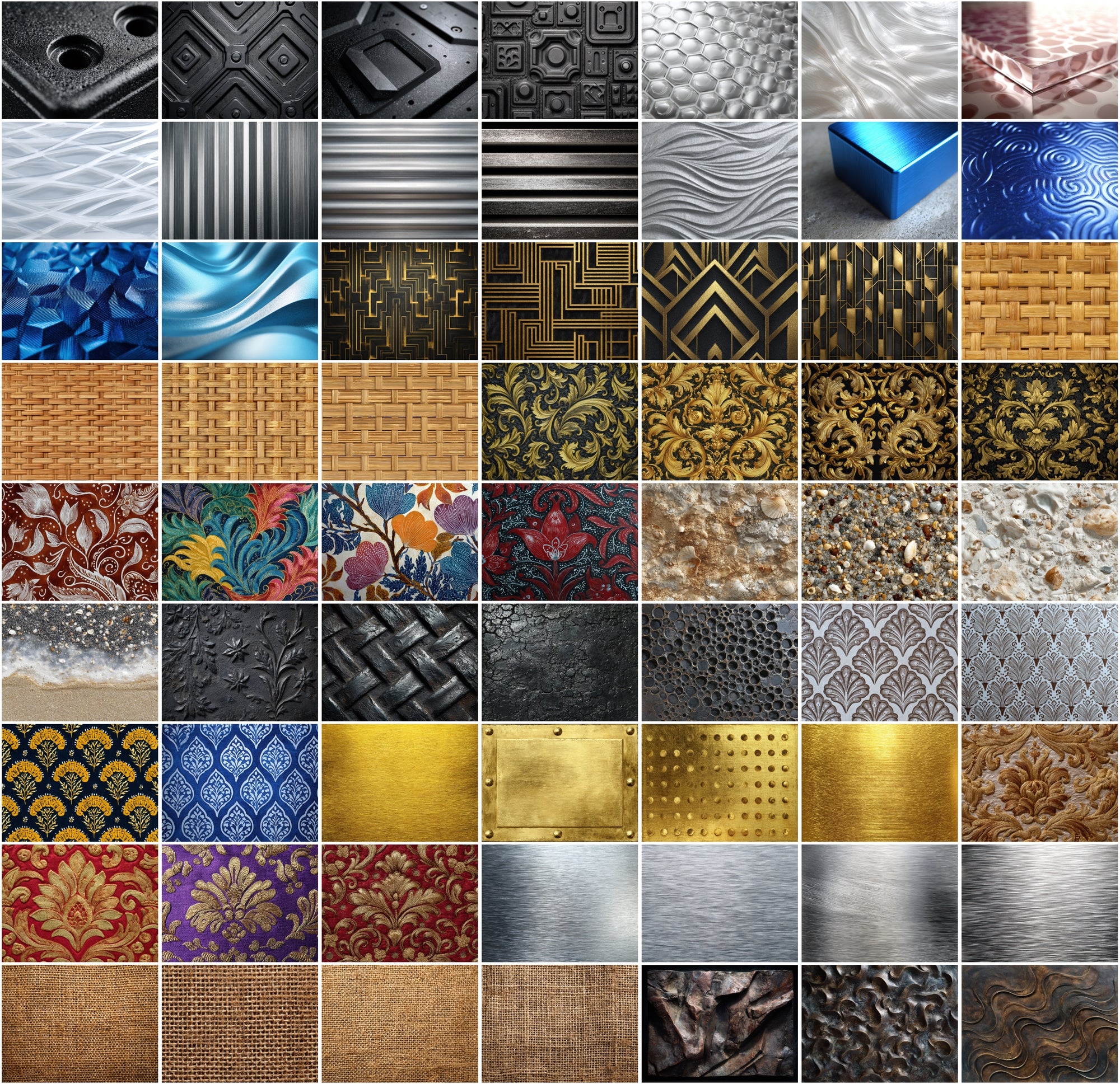 1120 Ultra High-Resolution Textures Mega Bundle – 2-in-1 Collection: Natural, Fabric, Leather, Animal, and Material Patterns