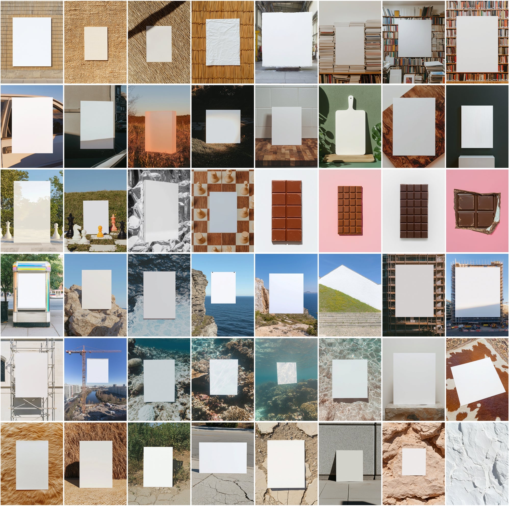 350 Creative Blank Scene Templates for Text & Design