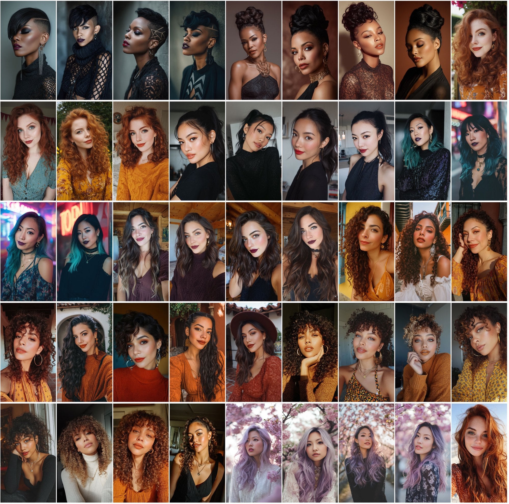 530 Influencer Aesthetic Portraits