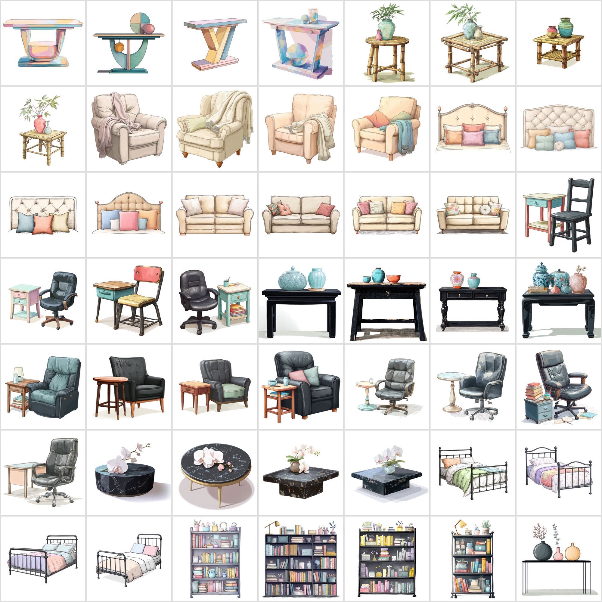 590 Minimalist Interior Design JPGs – Neutral Toned Furniture & Decor