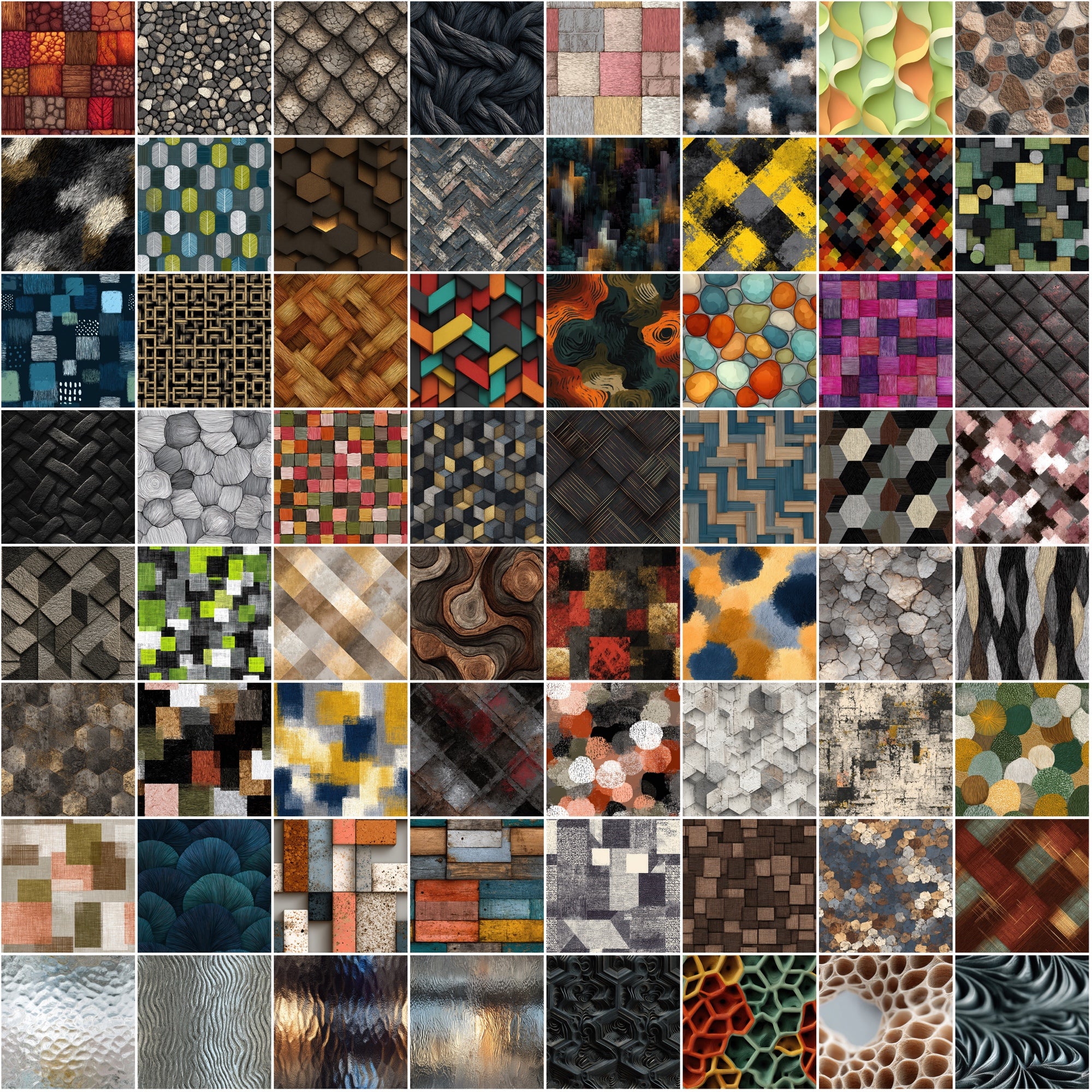 700 Seamless Texture Patterns | JPG & Photoshop .PAT