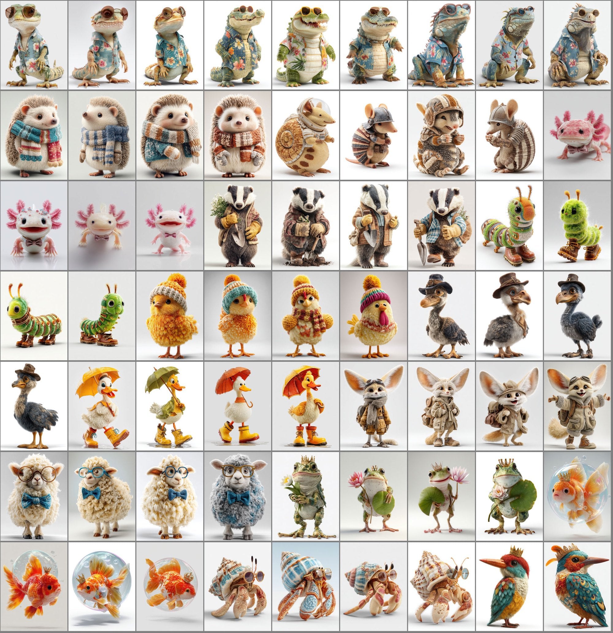 520 Cute Animal Character Images