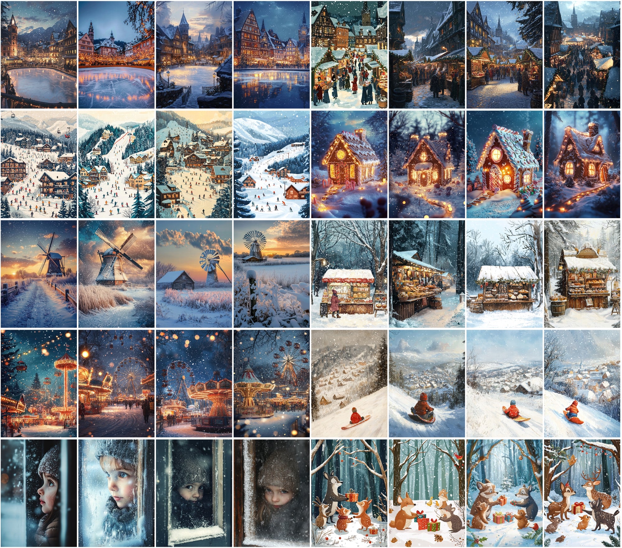430 Winter Postcard & Scene Images