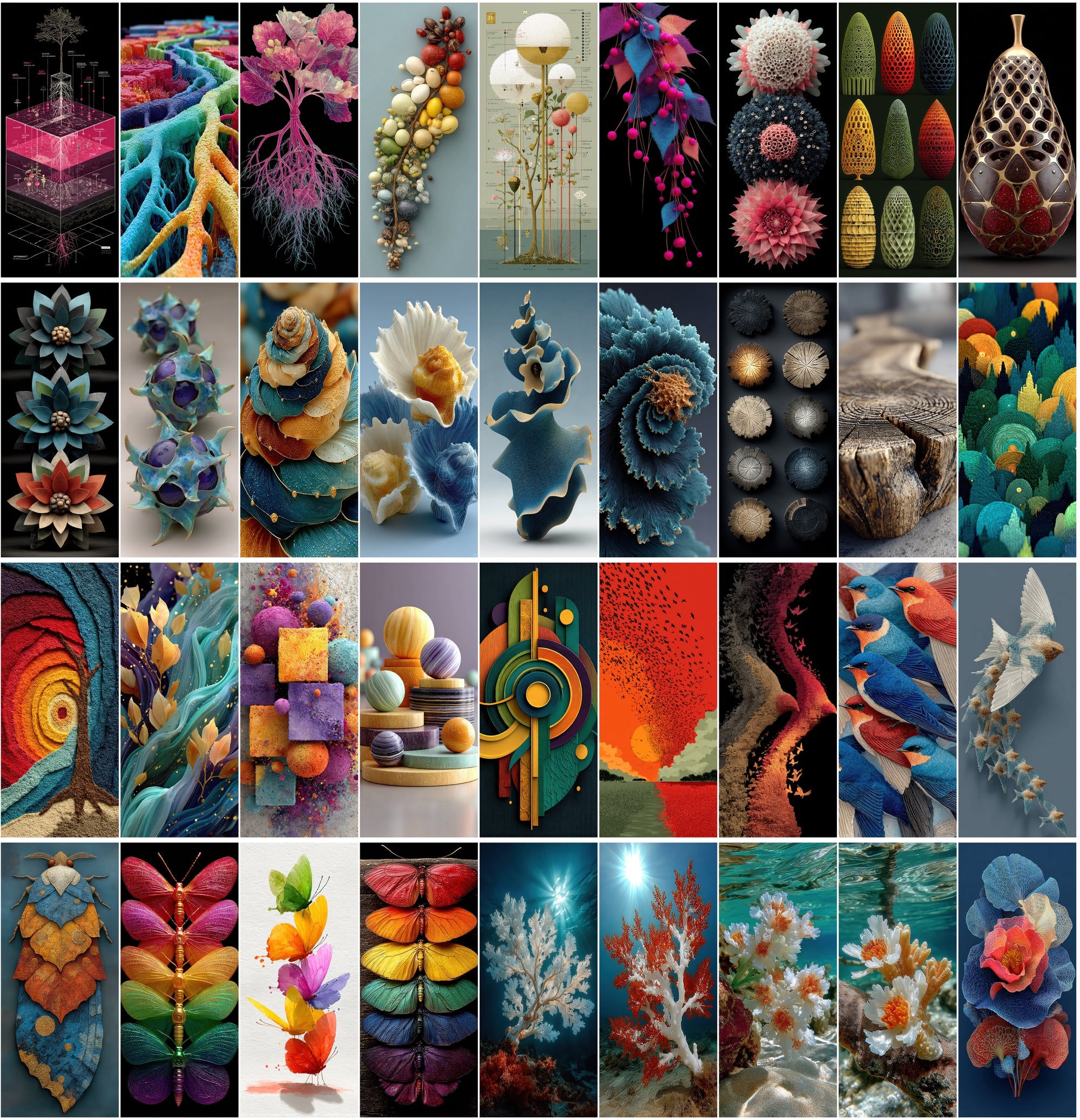 600 Abstract Backgrounds – High-Resolution JPGs for Digital Art, Design, and Screensavers