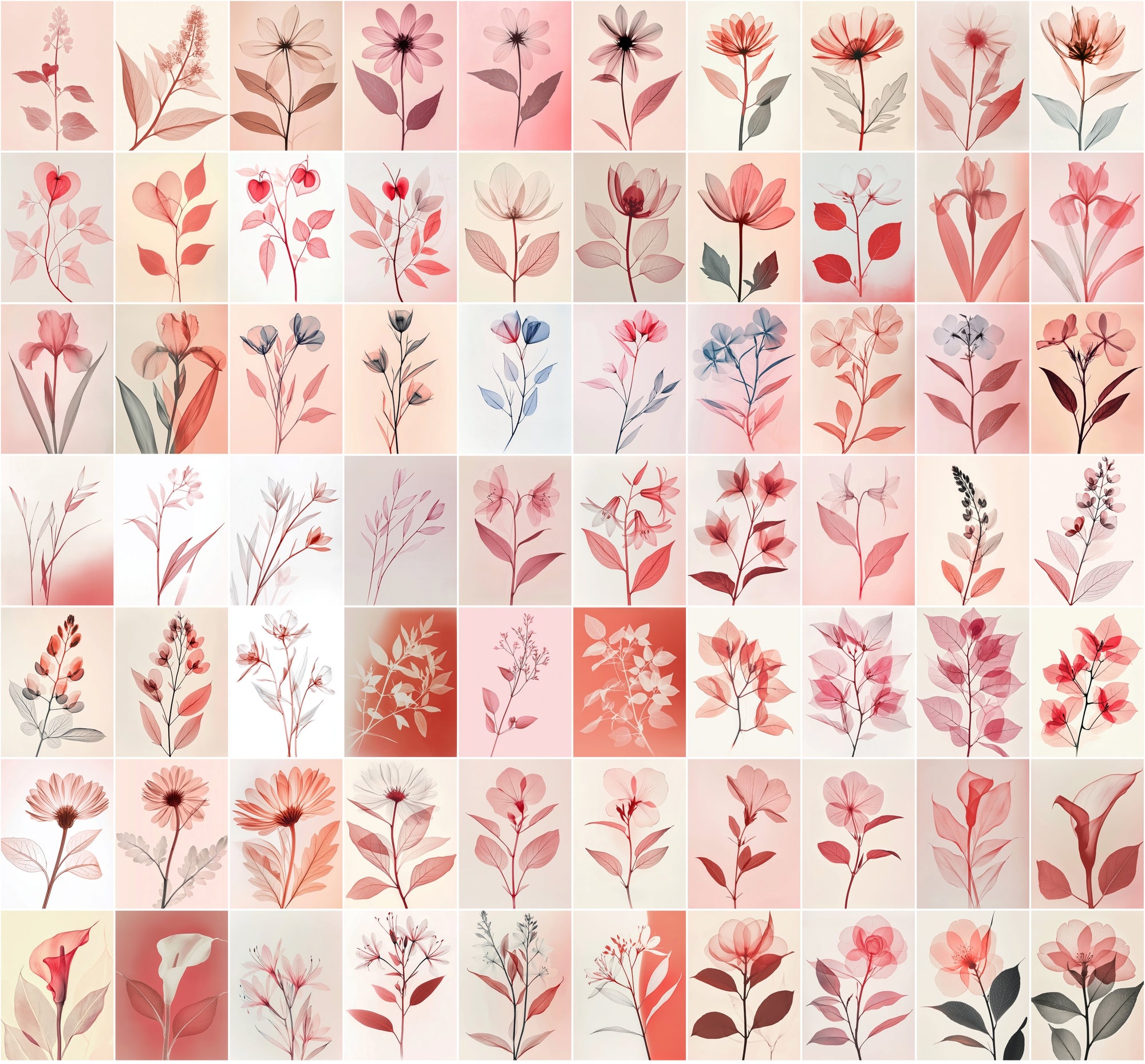 790 Translucent Flower with Minimalistic Design
