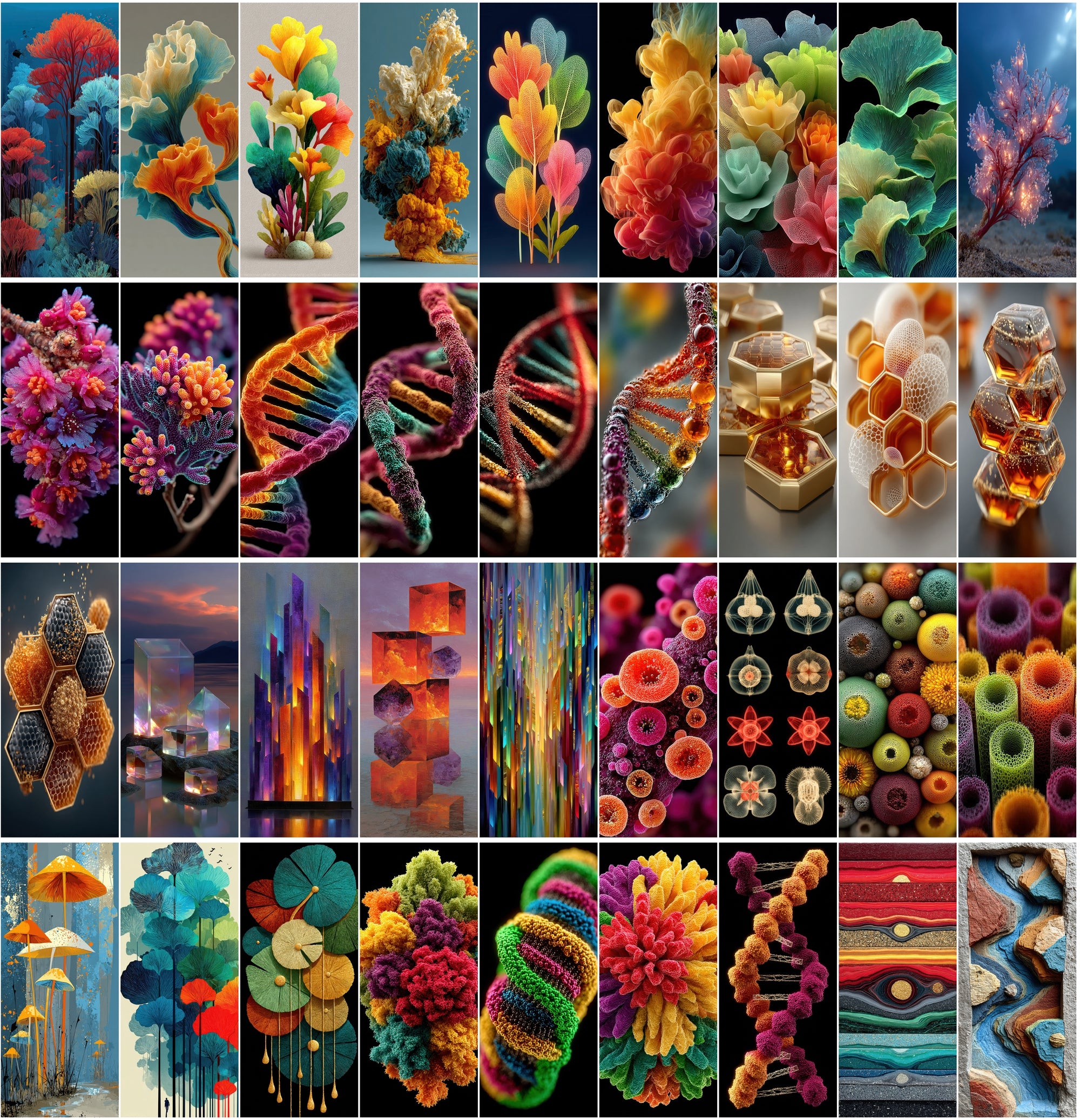 600 Abstract Backgrounds – High-Resolution JPGs for Digital Art, Design, and Screensavers