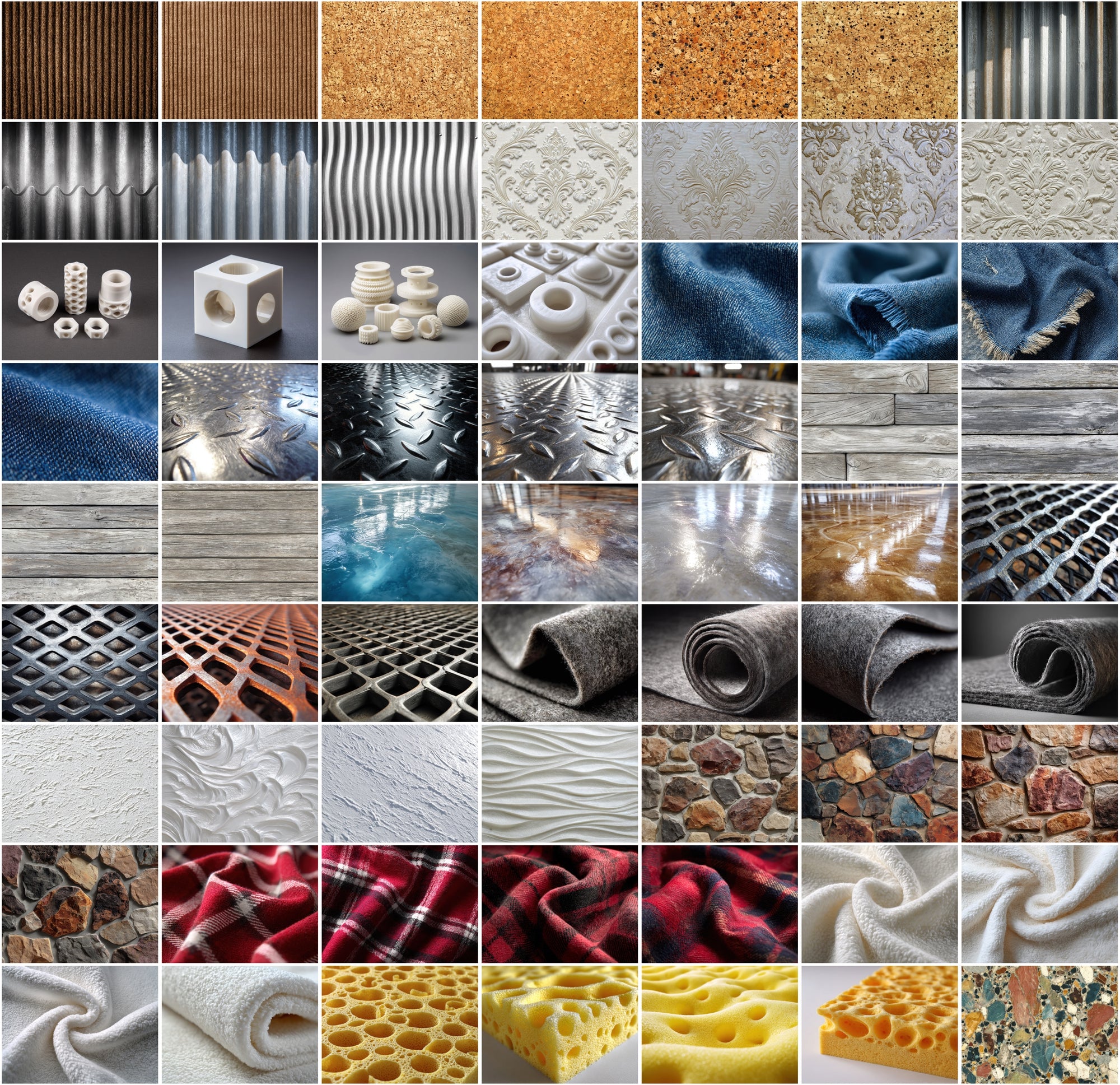 1120 Ultra High-Resolution Textures Mega Bundle – 2-in-1 Collection: Natural, Fabric, Leather, Animal, and Material Patterns