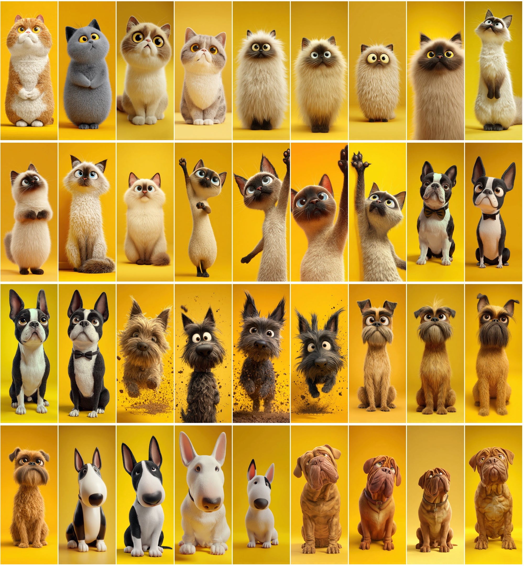 578 Funny Animal Images | Cartoon Cats & Dogs Clipart