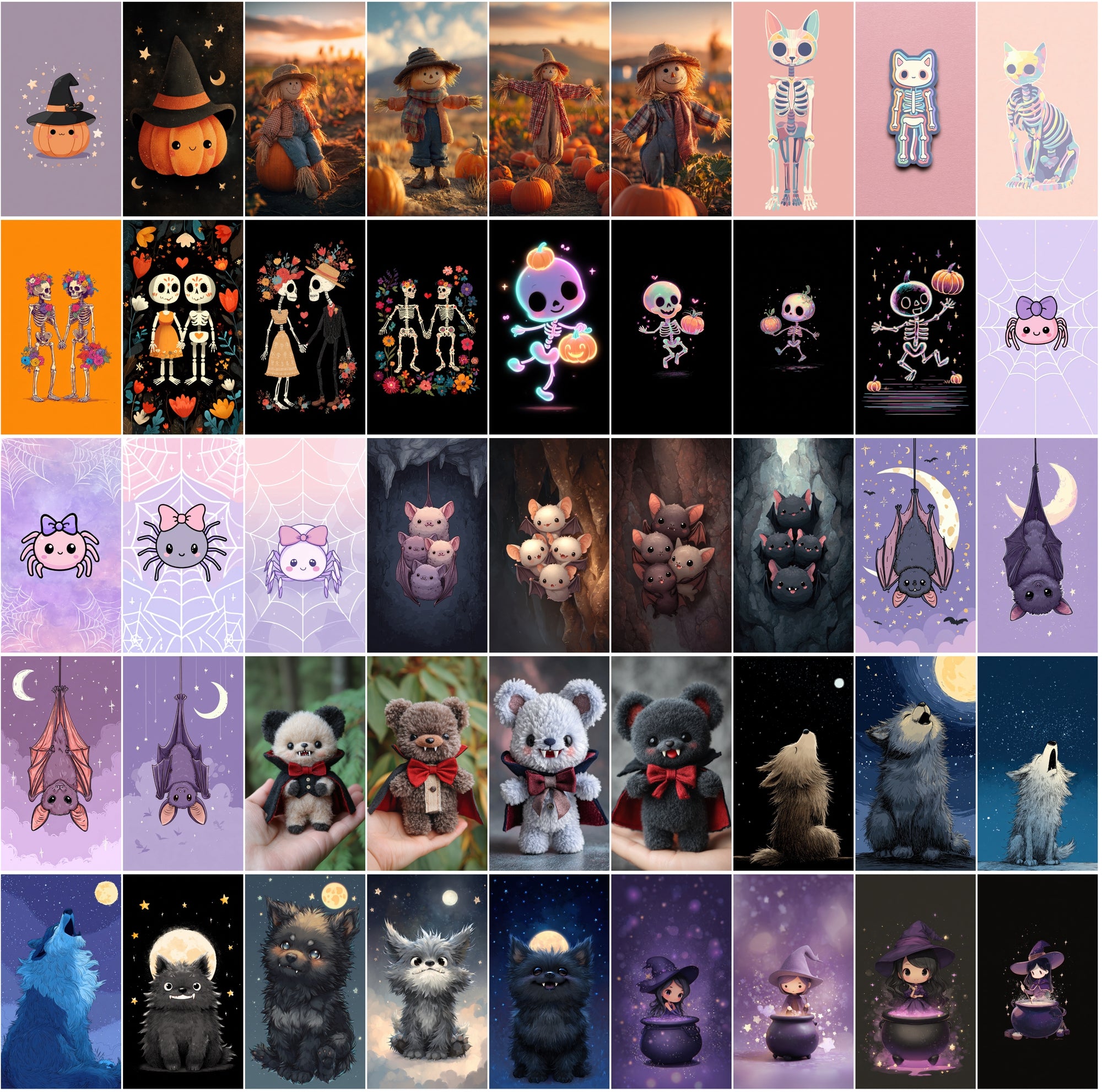 600 Halloween Images – Kawaii, Spooky & Aesthetic Designs