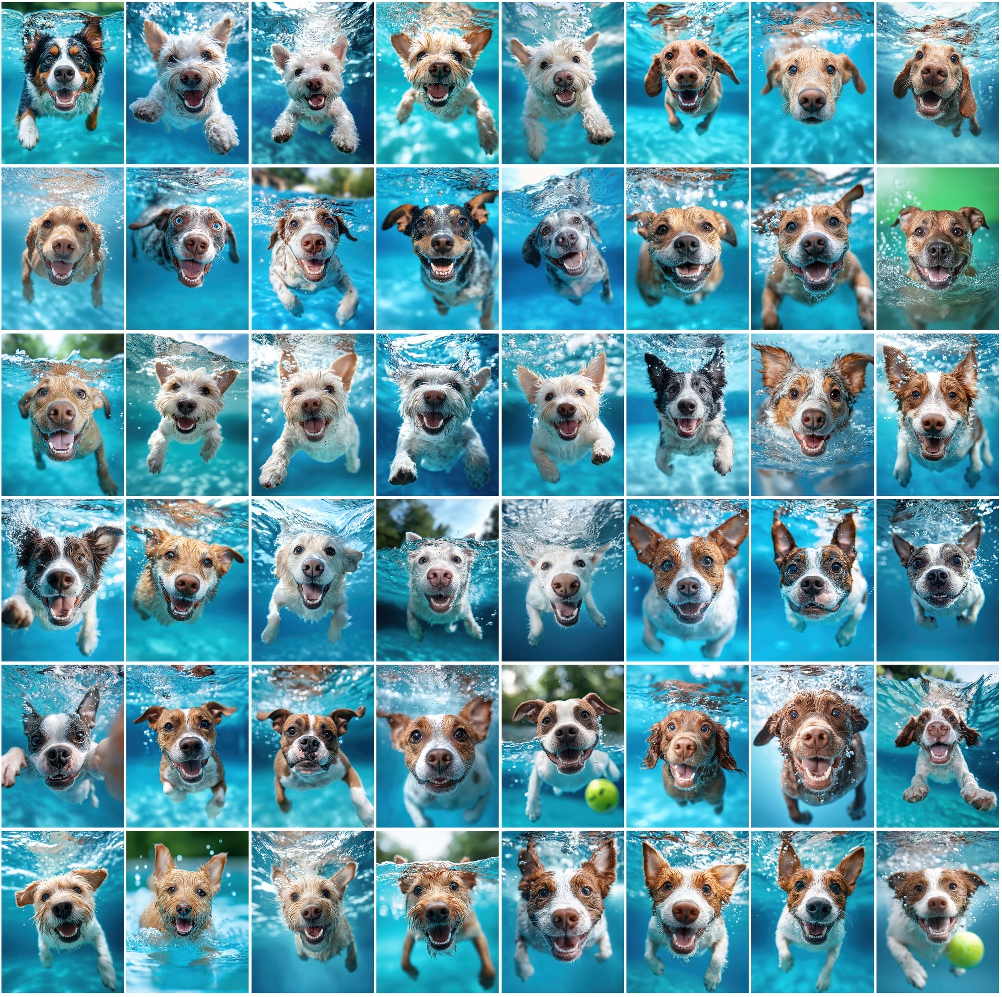 660 Stunning Underwater Dog Breed Photos