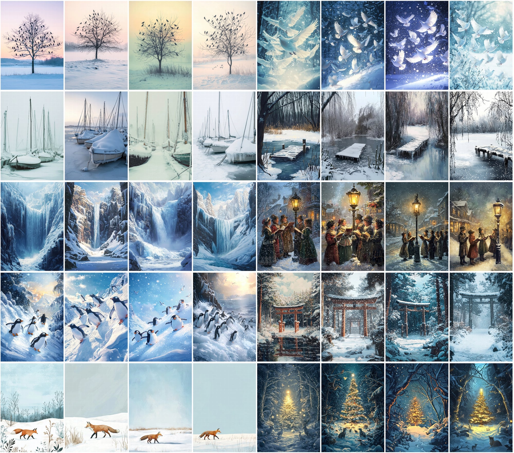 430 Winter Postcard & Scene Images