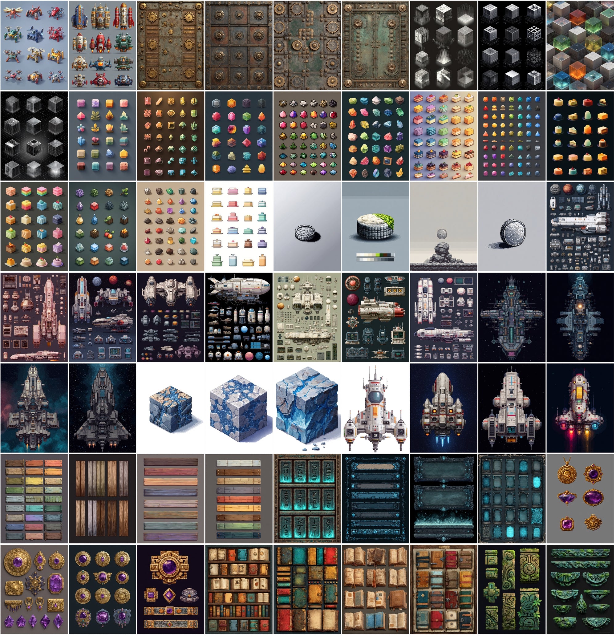 990 Premium Sprite Images – Commercial Use, Fantasy & Sci-Fi Assets