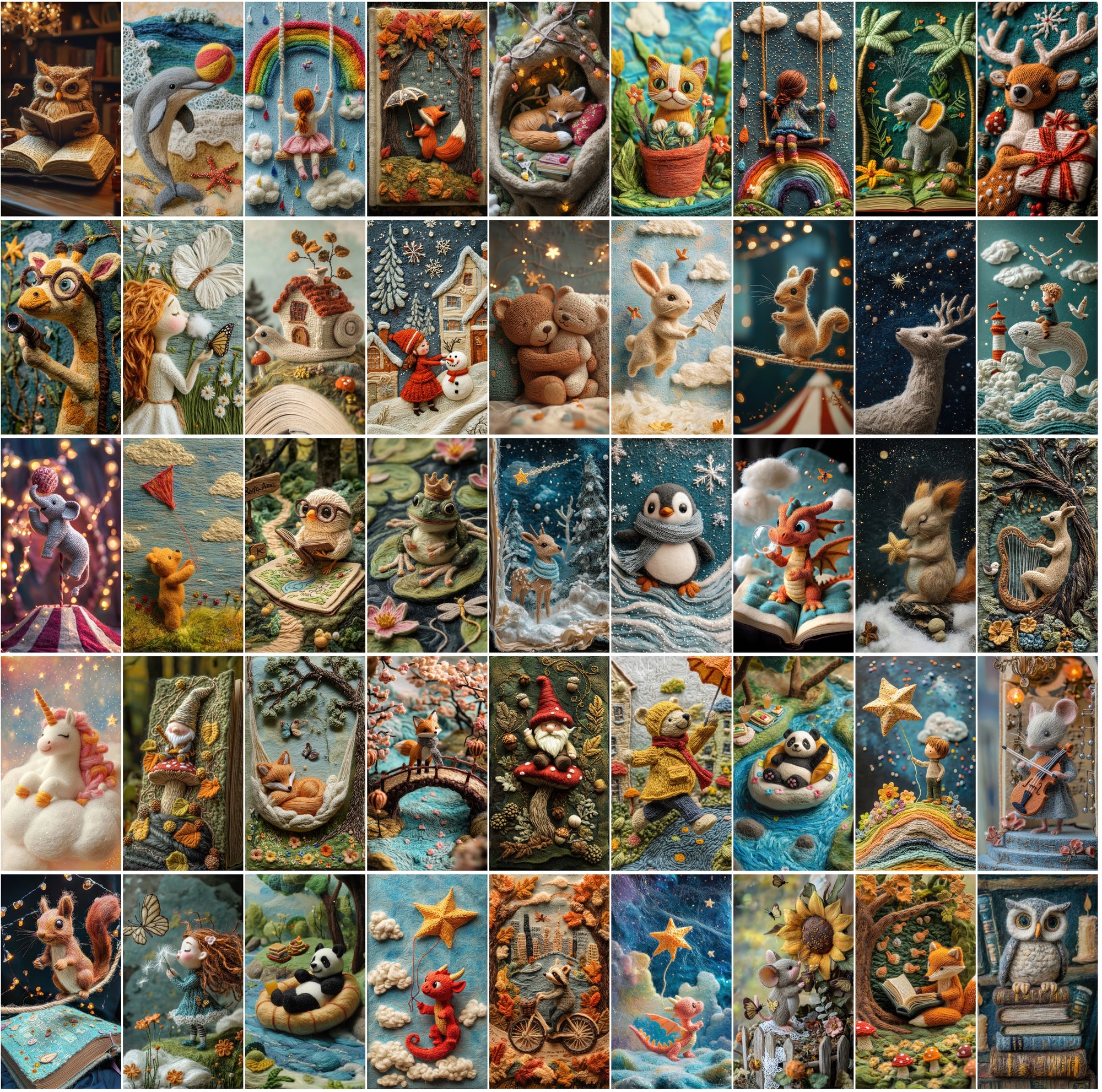 530 Wool Knitting Digital Images - High-Resolution Artistic Textures for Craft & Design
