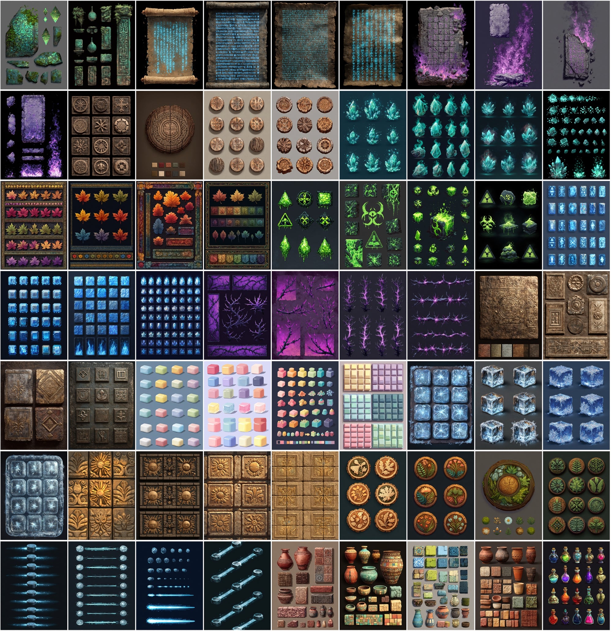 990 Premium Sprite Images – Commercial Use, Fantasy & Sci-Fi Assets