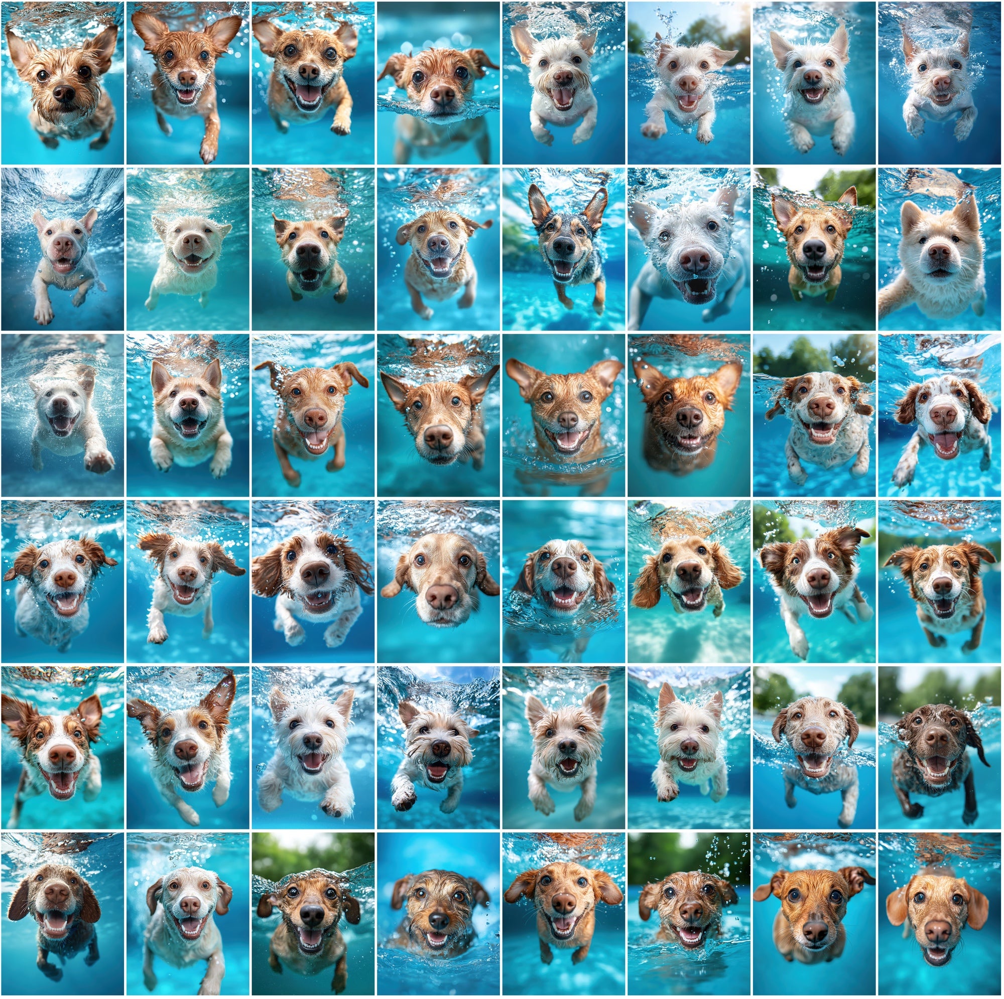 660 Stunning Underwater Dog Breed Photos