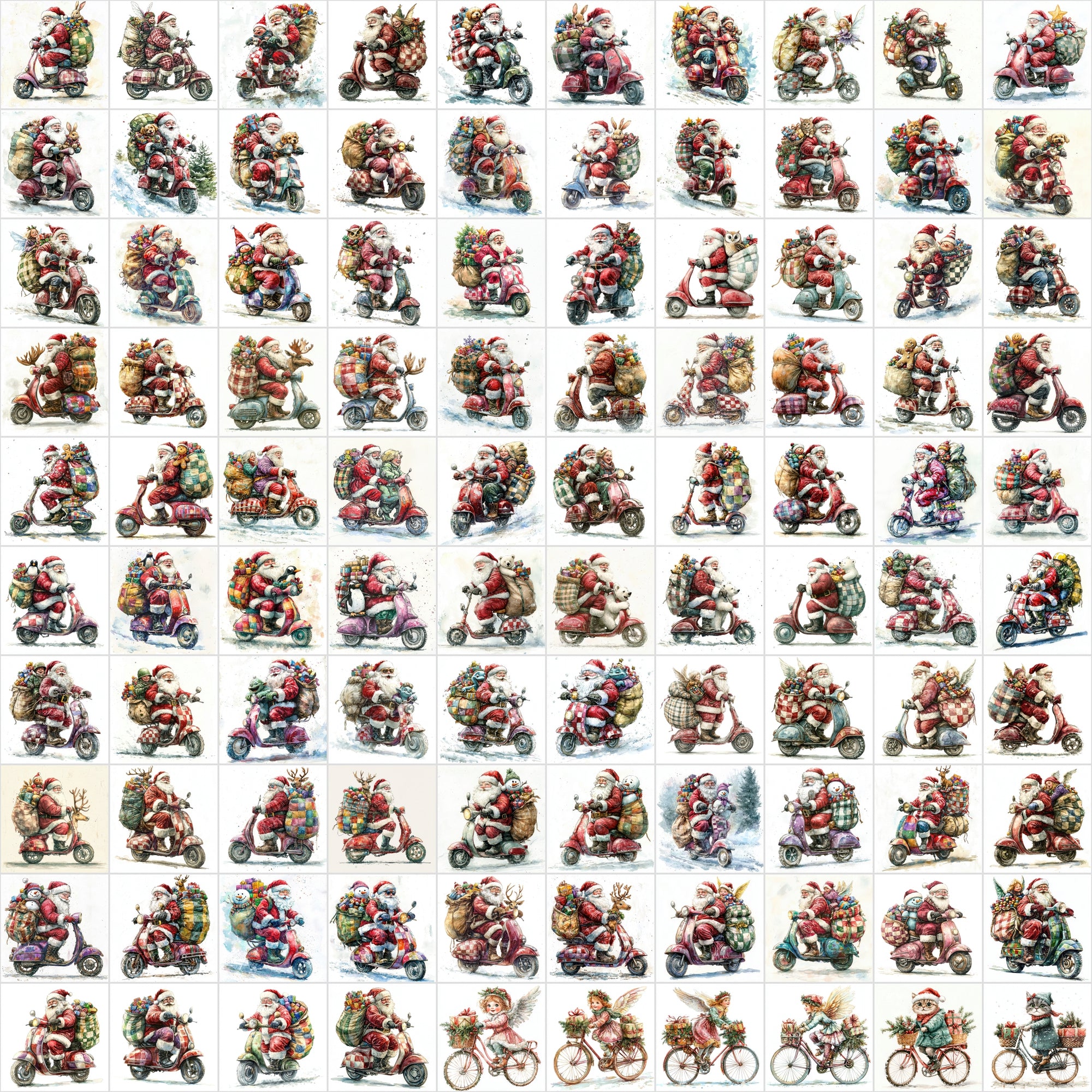 1650 High-Resolution Christmas Illustrations - Charming & Detailed Festive Graphics