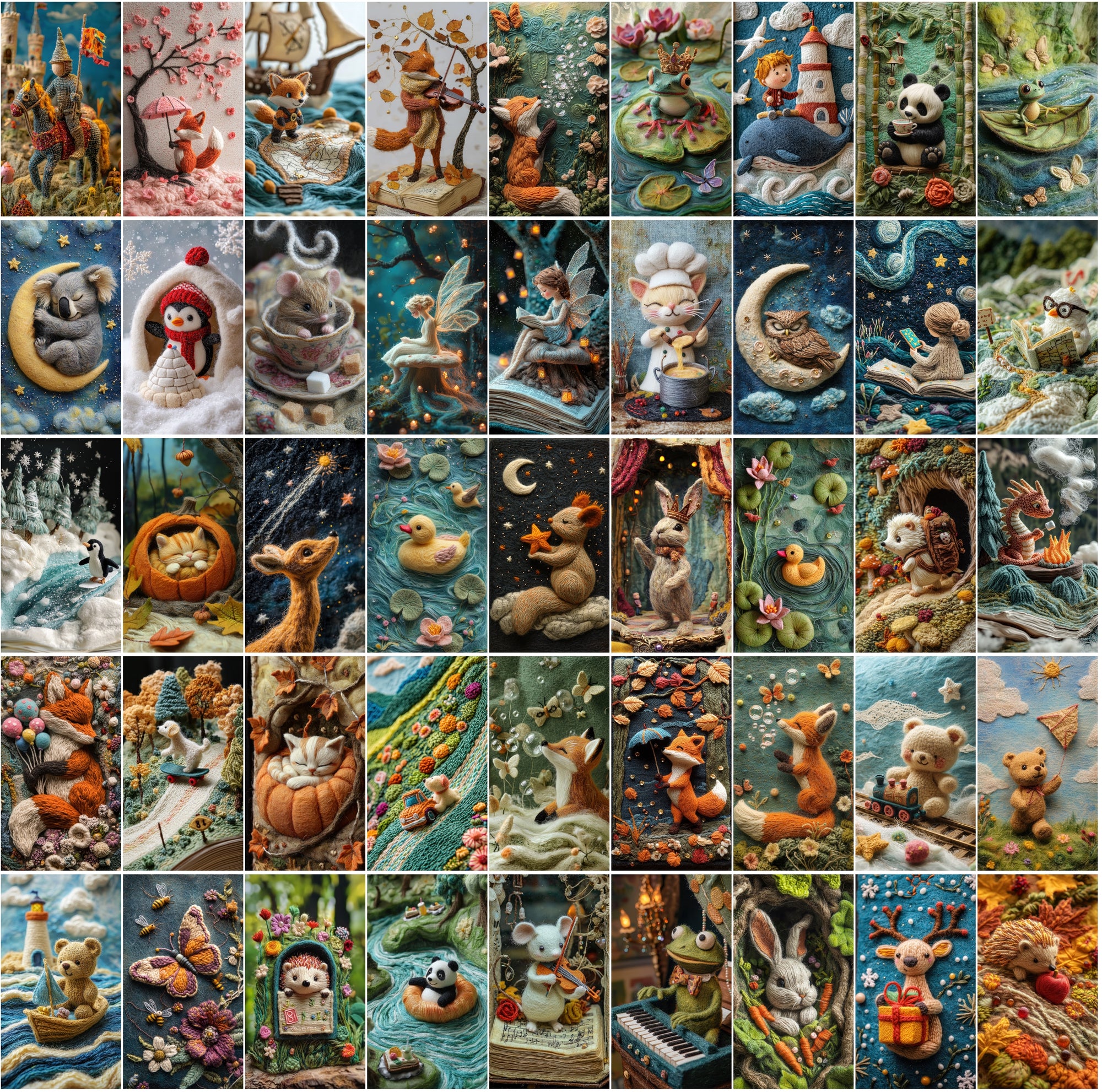 530 Wool Knitting Digital Images - High-Resolution Artistic Textures for Craft & Design