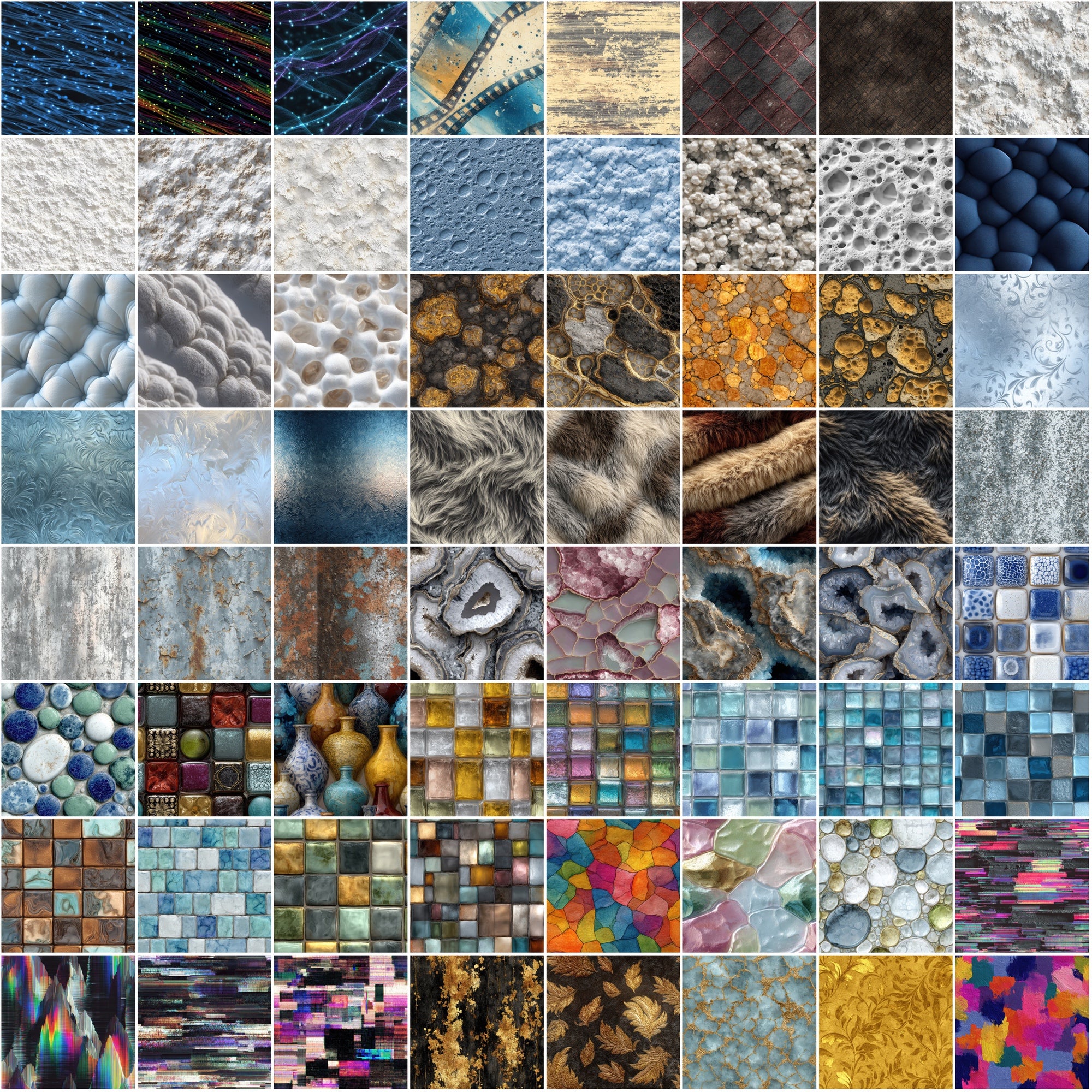 700 Seamless Texture Patterns | JPG & Photoshop .PAT