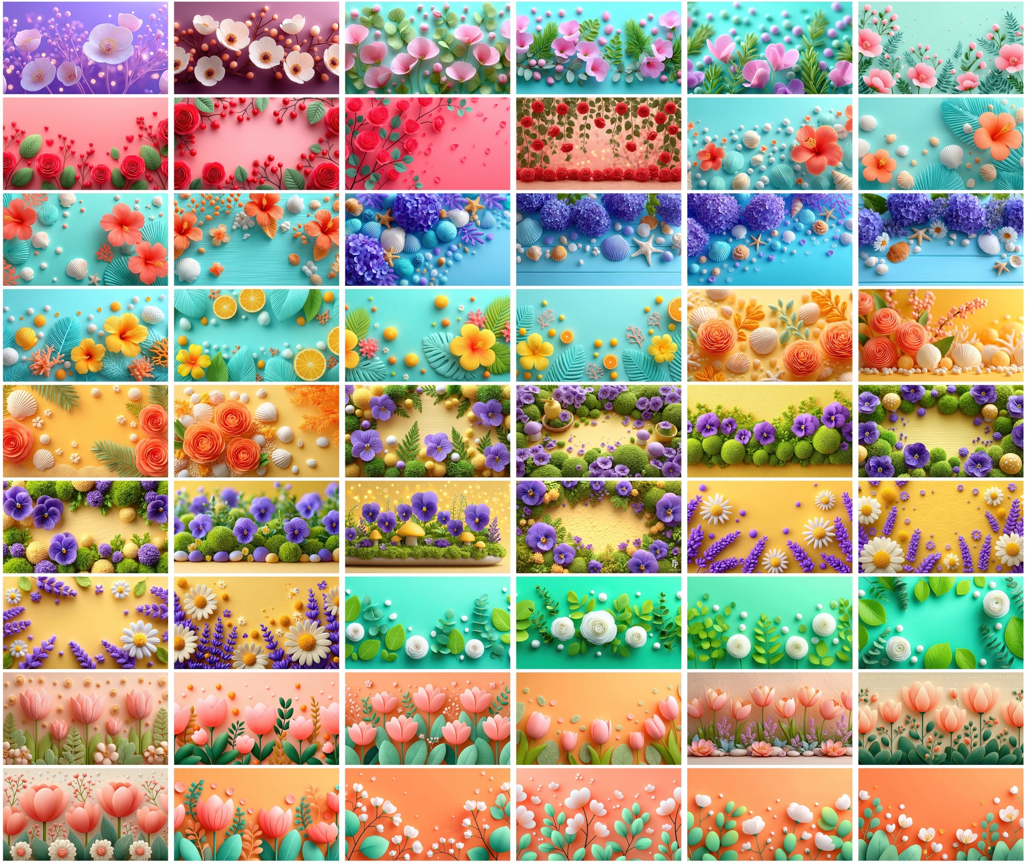 610 Floral Hero Images — 6552×3672 JPG Backgrounds with Commercial License