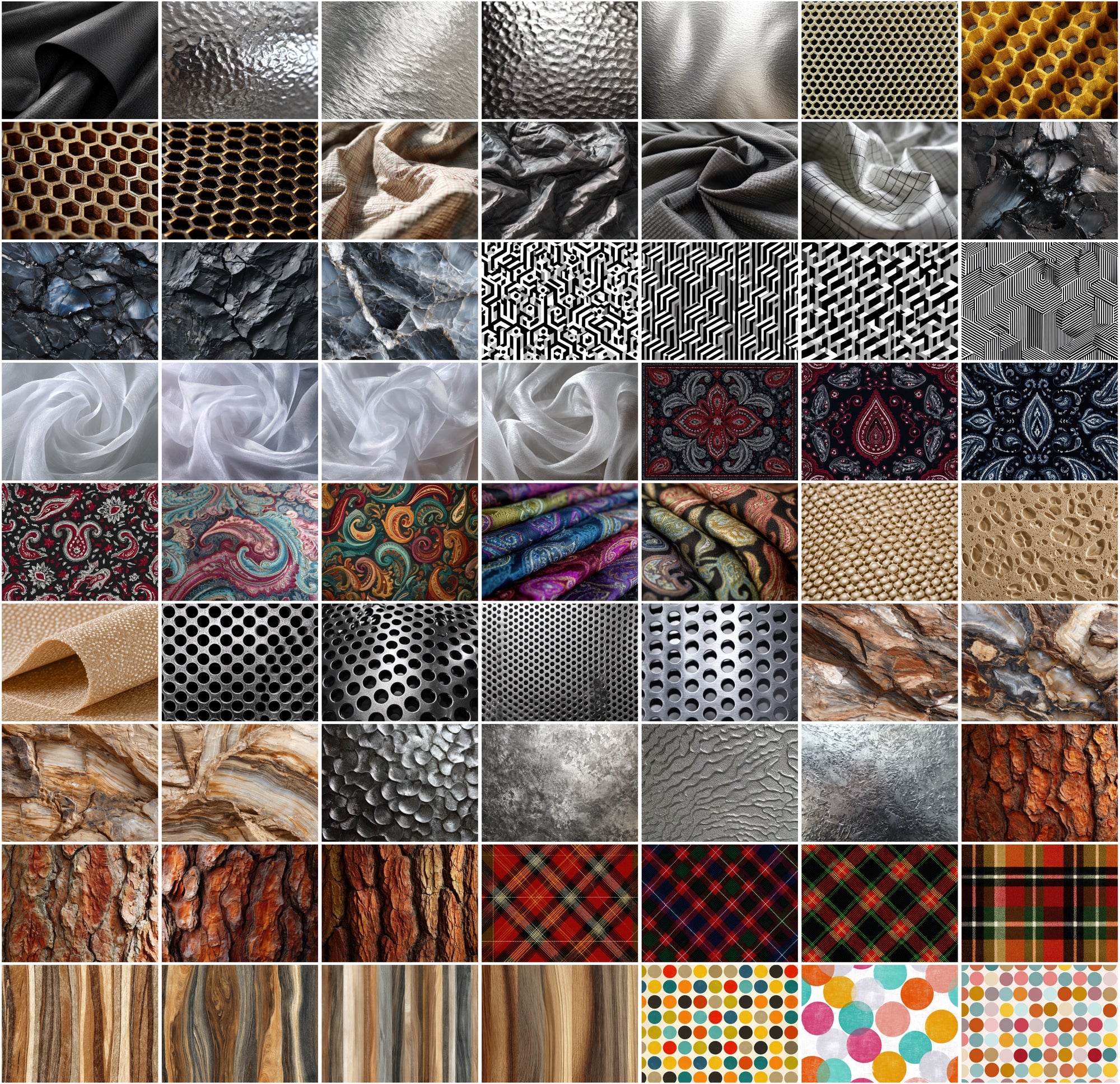 1120 Ultra High-Resolution Textures Mega Bundle – 2-in-1 Collection: Natural, Fabric, Leather, Animal, and Material Patterns