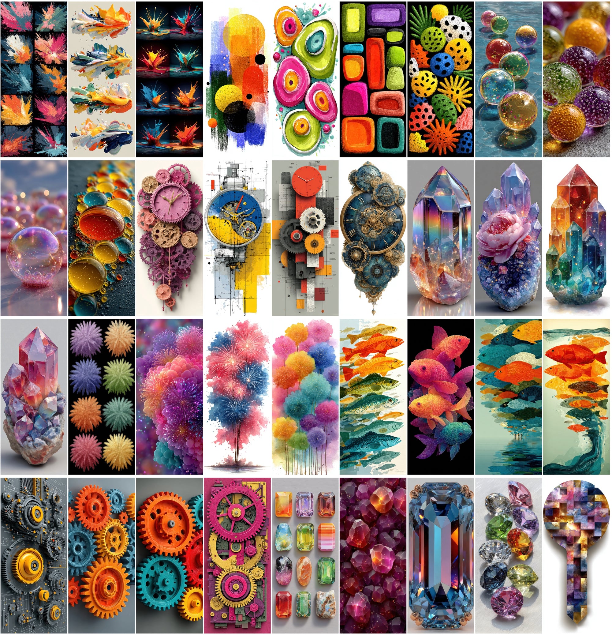 600 Abstract Backgrounds – High-Resolution JPGs for Digital Art, Design, and Screensavers