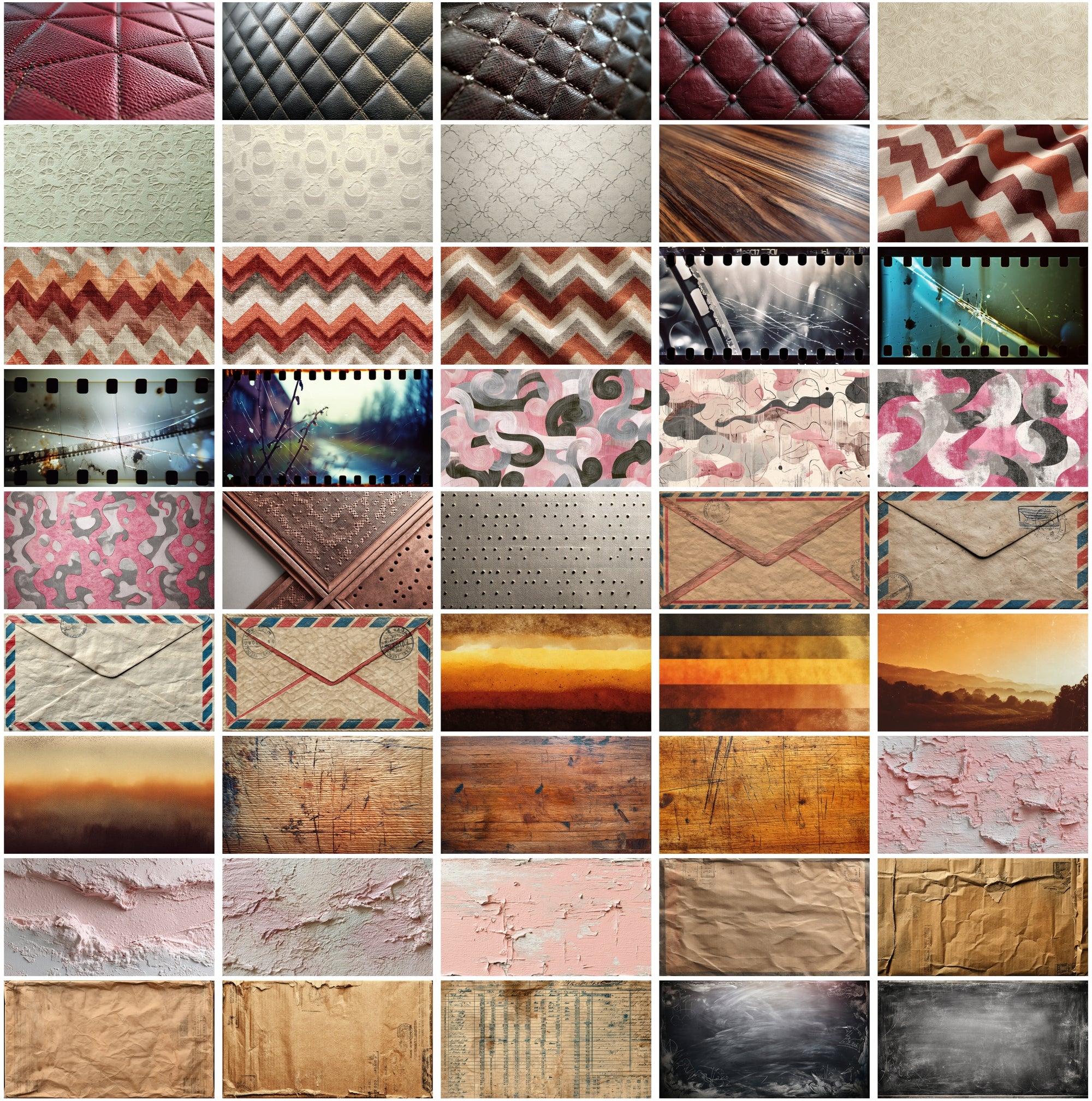 450 Vintage Texture Backgrounds Bundle - High Resolution 6552×3672px - Commercial License - Retro Paper, Fabric, Wood & More