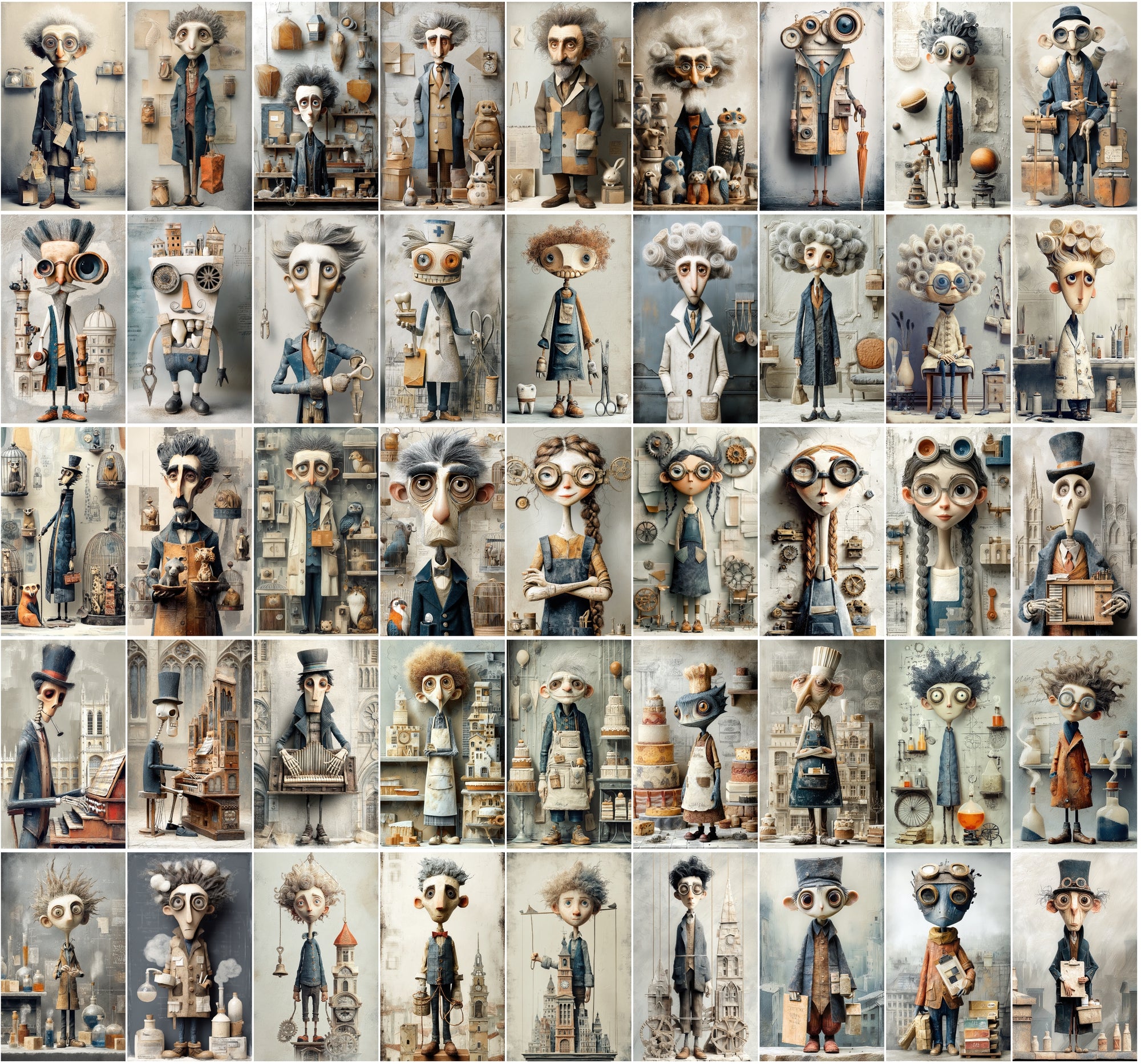 590 Gothic Carnival Portraits Mega Bundle