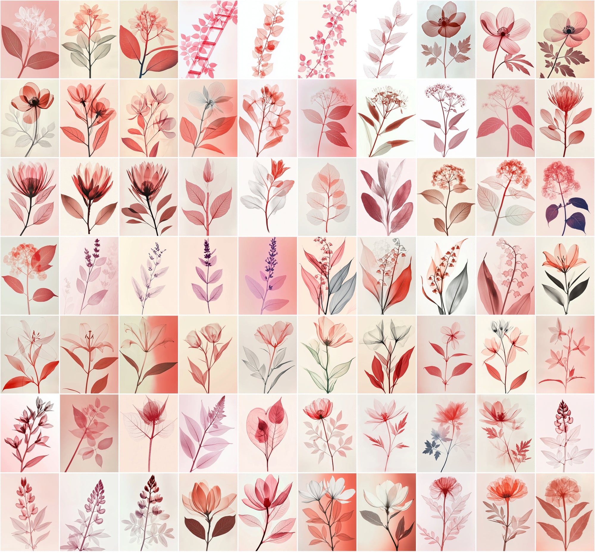 790 Translucent Flower with Minimalistic Design