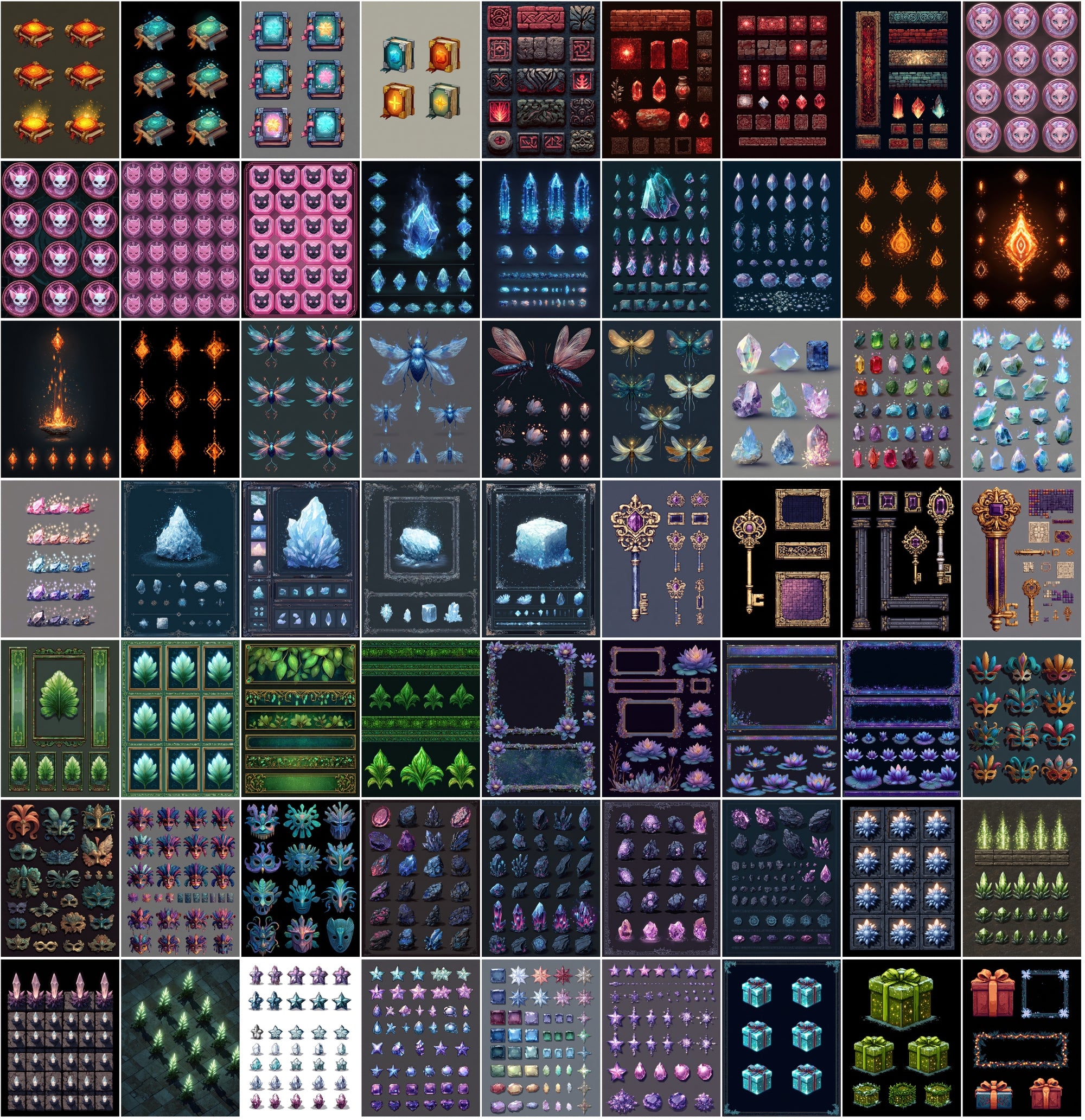 990 Premium Sprite Images – Commercial Use, Fantasy & Sci-Fi Assets