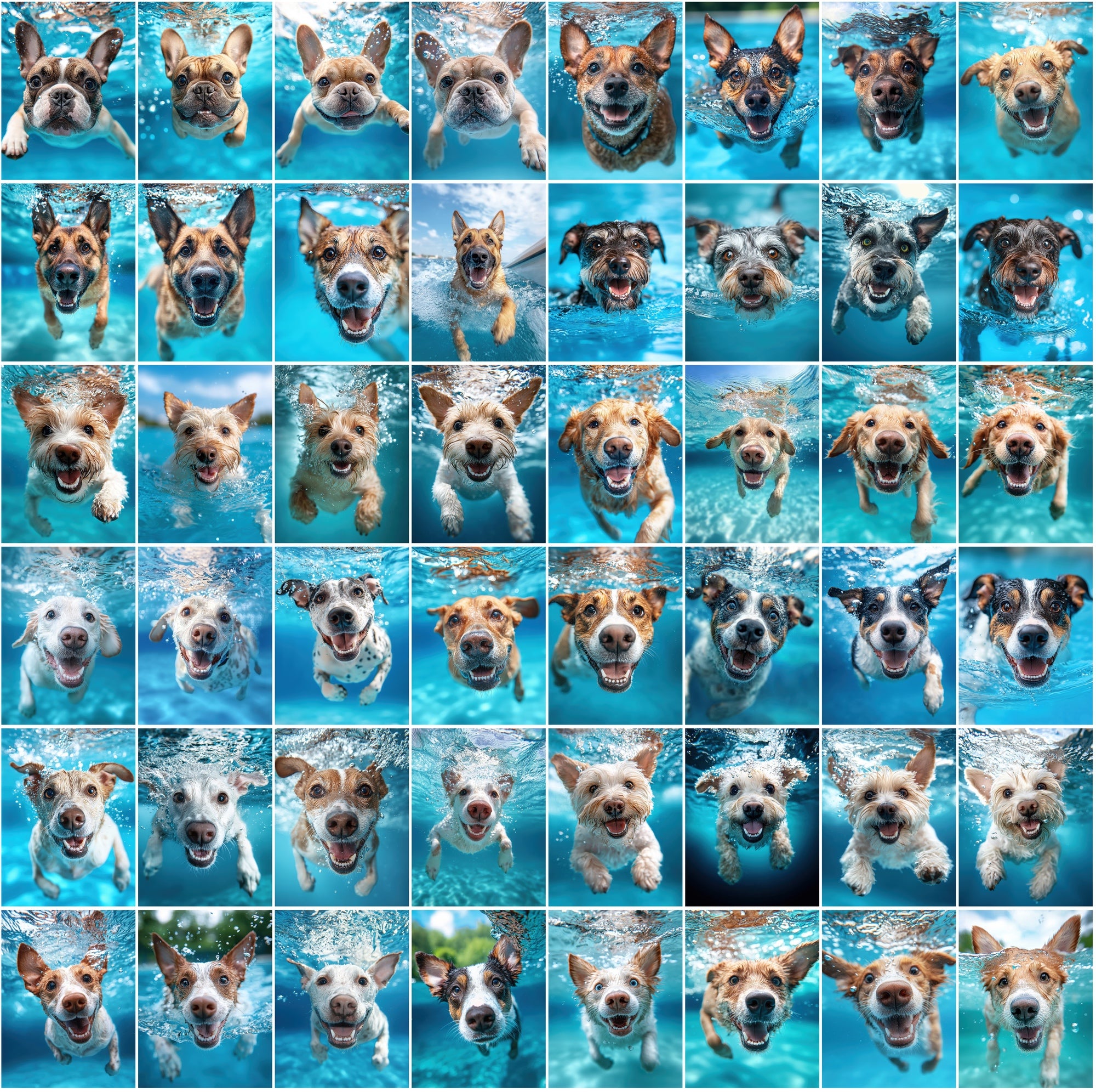 660 Stunning Underwater Dog Breed Photos