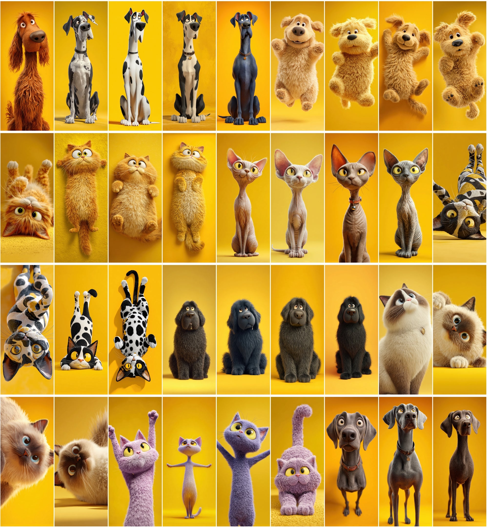 578 Funny Animal Images | Cartoon Cats & Dogs Clipart