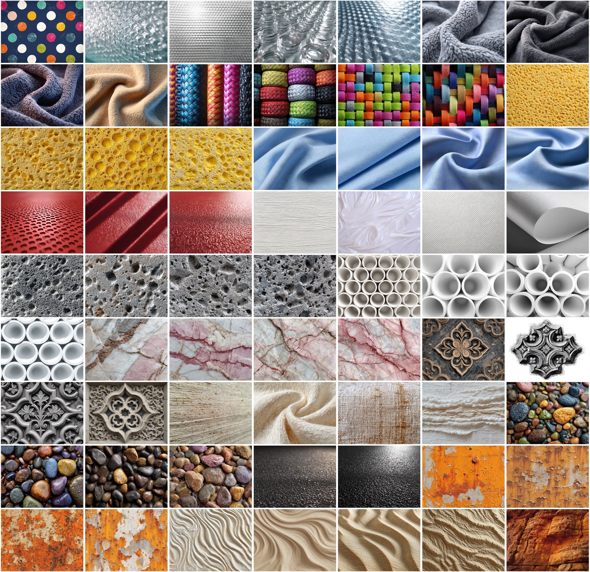 1120 Ultra High-Resolution Textures Mega Bundle – 2-in-1 Collection: Natural, Fabric, Leather, Animal, and Material Patterns