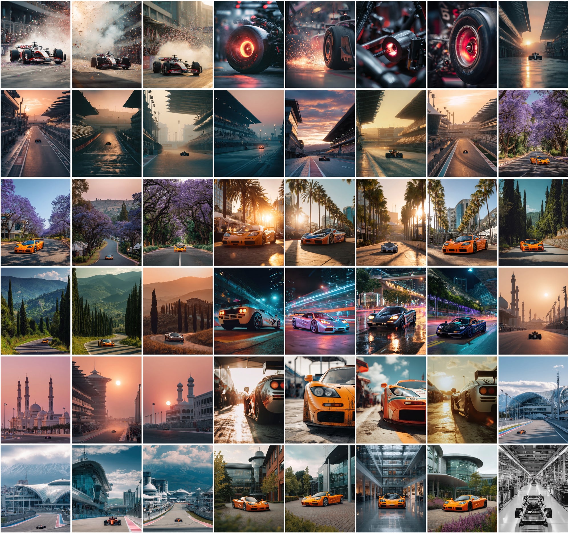 660 Formula 1 Cars Photo Pack – Hyper-Realistic Racing Photography Bundle