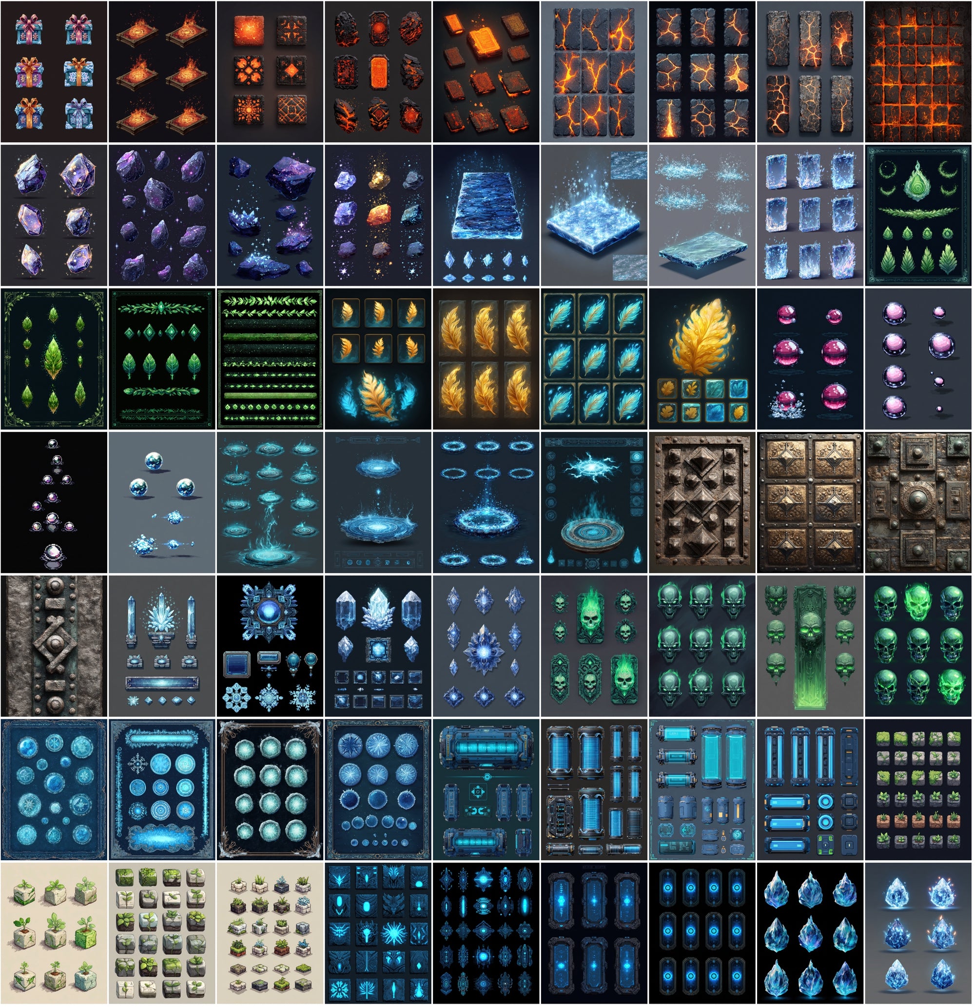 990 Premium Sprite Images – Commercial Use, Fantasy & Sci-Fi Assets