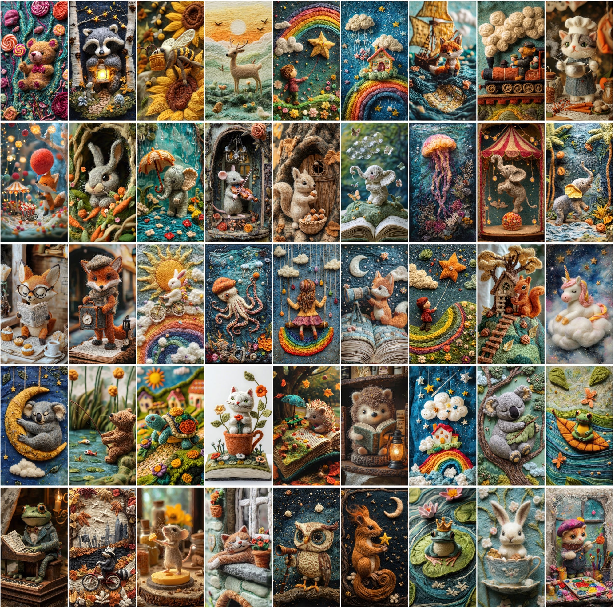 530 Wool Knitting Digital Images - High-Resolution Artistic Textures for Craft & Design