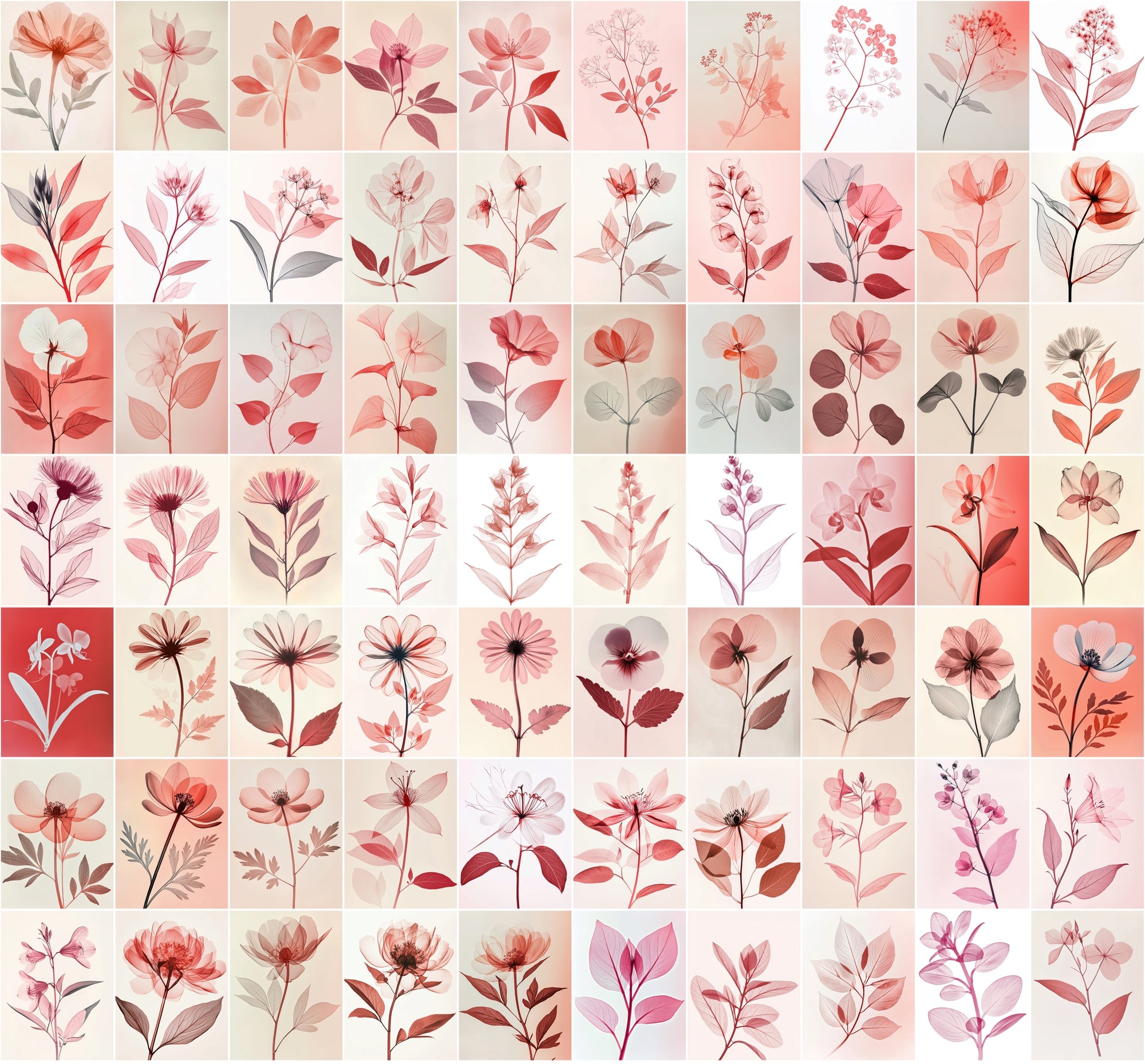 790 Translucent Flower with Minimalistic Design