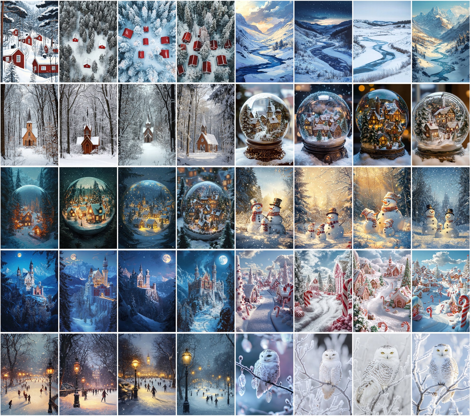 430 Winter Postcard & Scene Images
