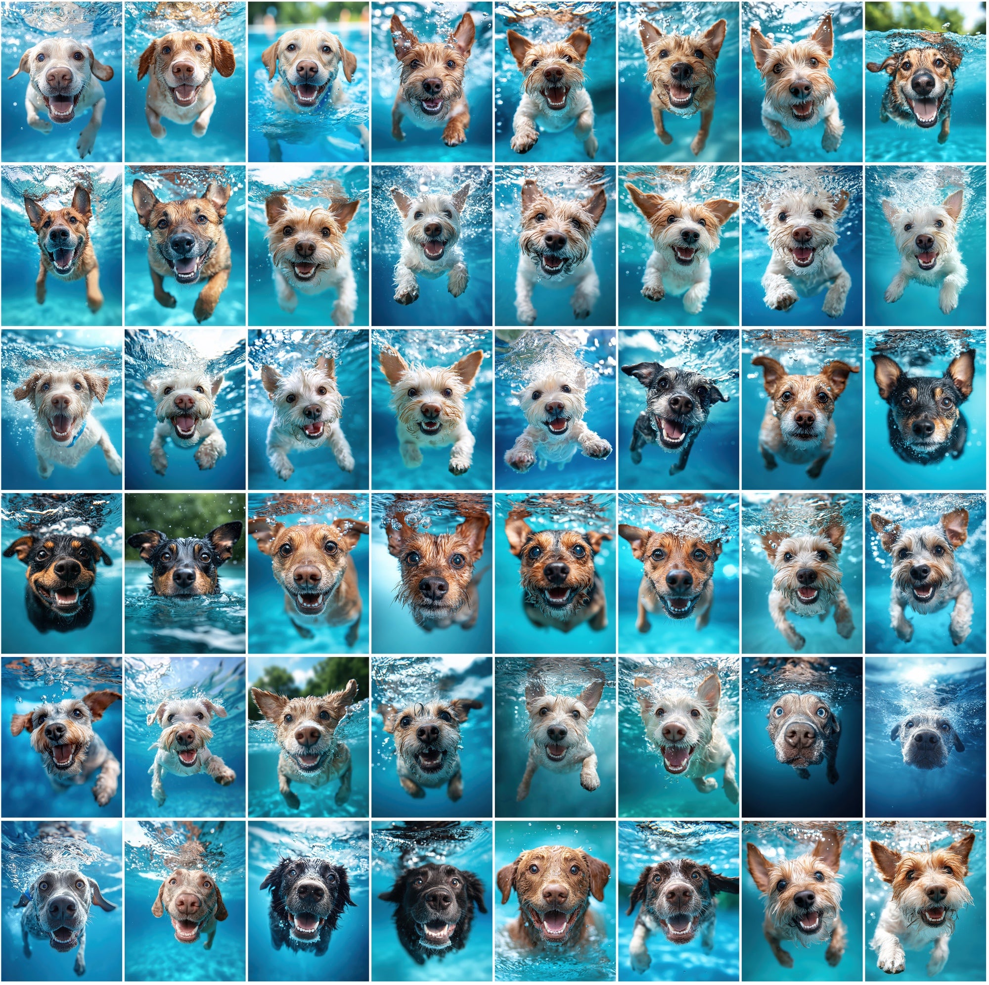 660 Stunning Underwater Dog Breed Photos
