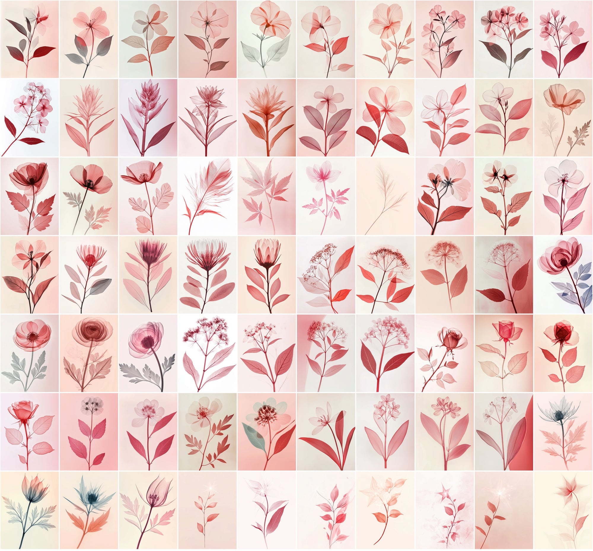 790 Translucent Flower with Minimalistic Design