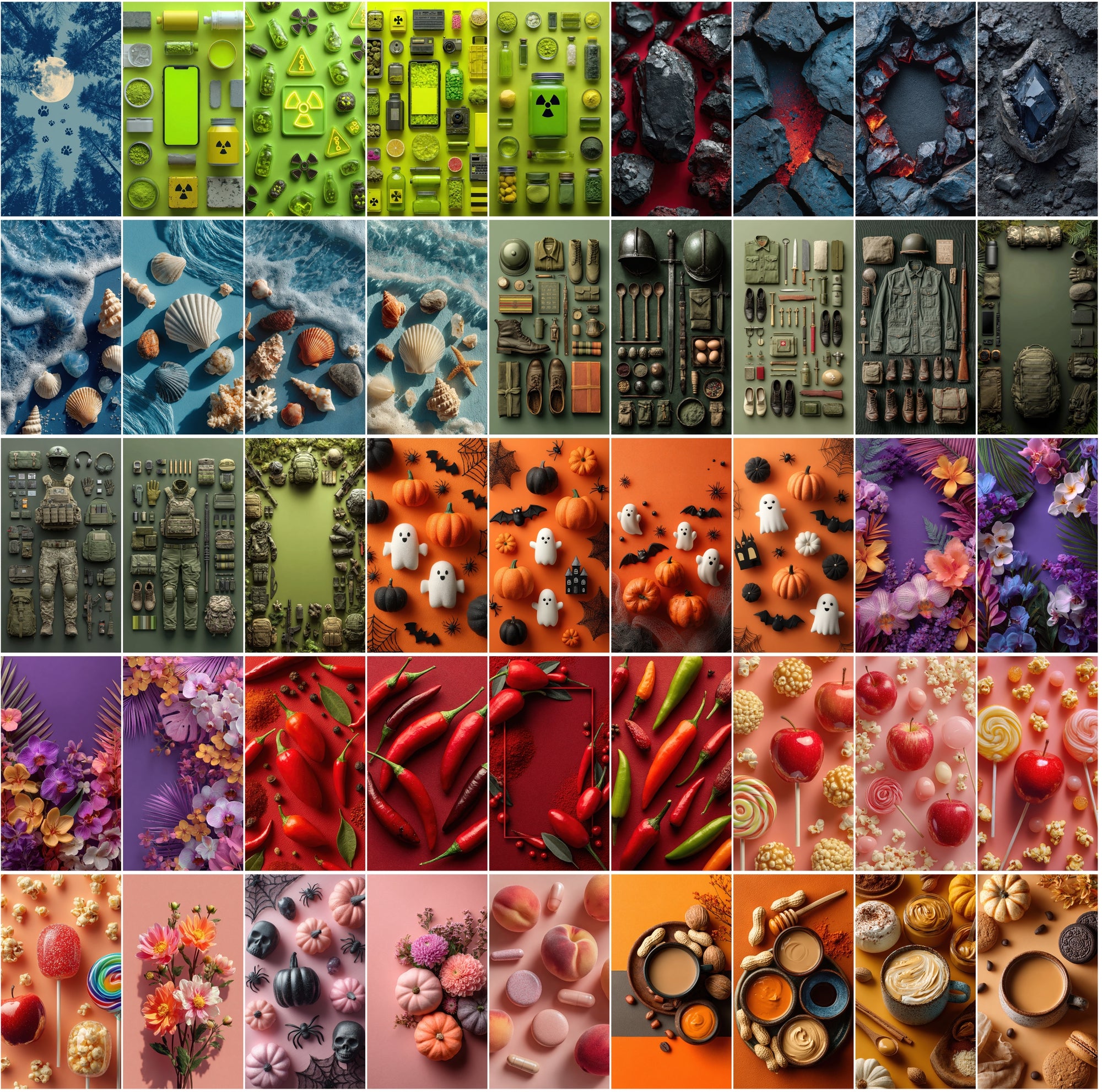 600 Flat Lay Backgrounds • 9:16 Vertical • JPG • Commercial Use