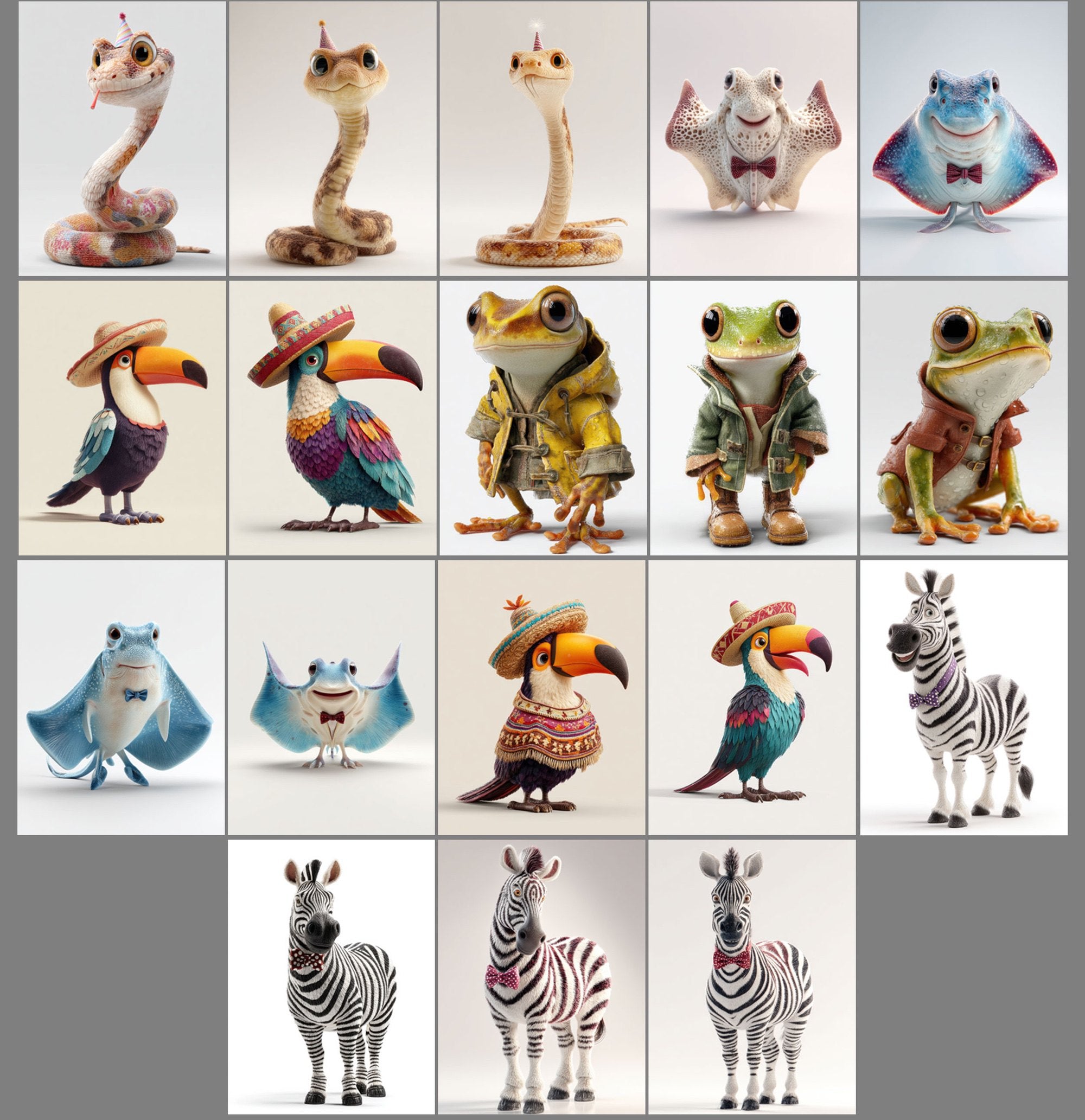 520 Cute Animal Character Images