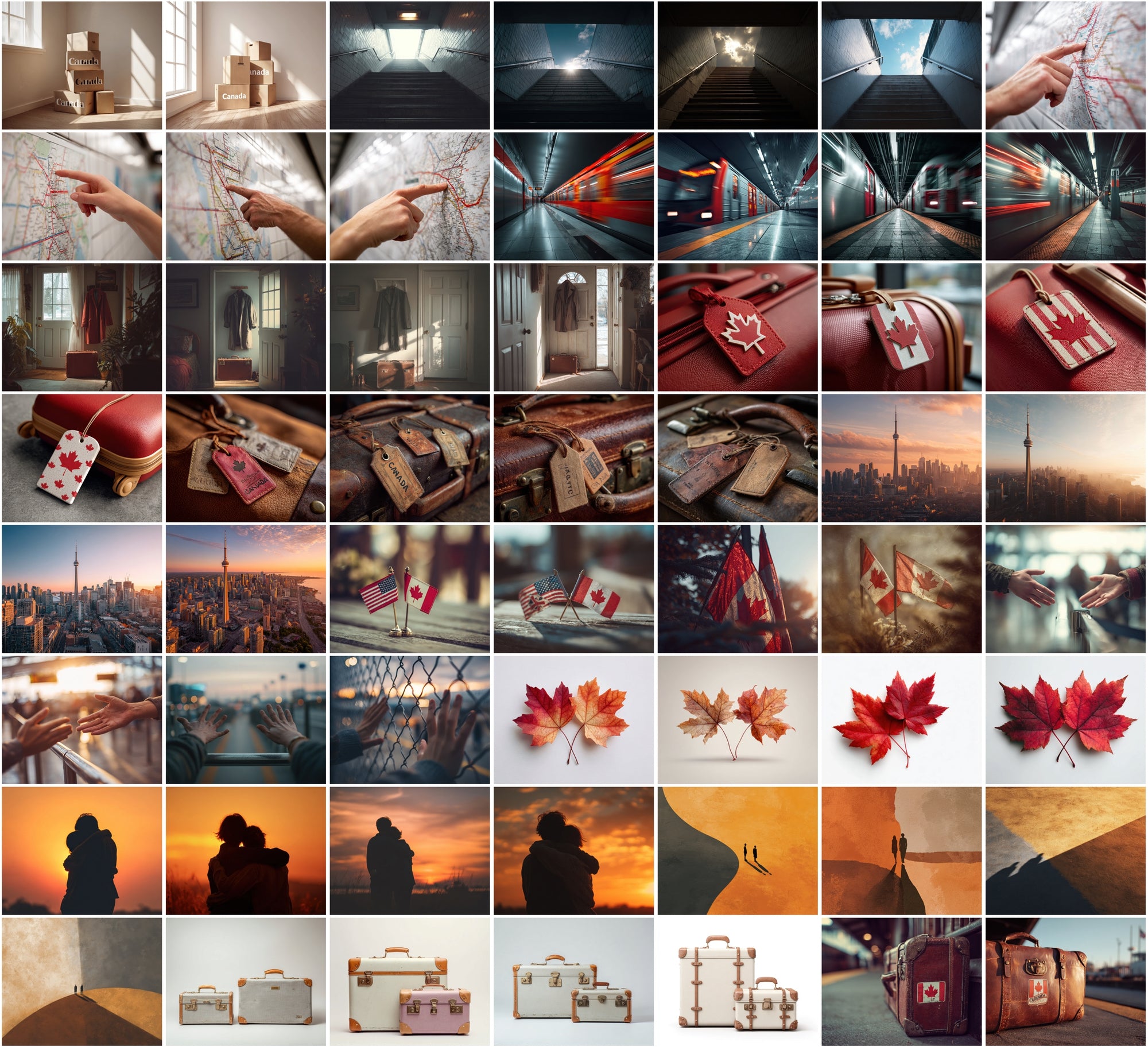 840 Canada Travel & Immigration Photos | Maple Leaf, Flag, Passport, Landmarks