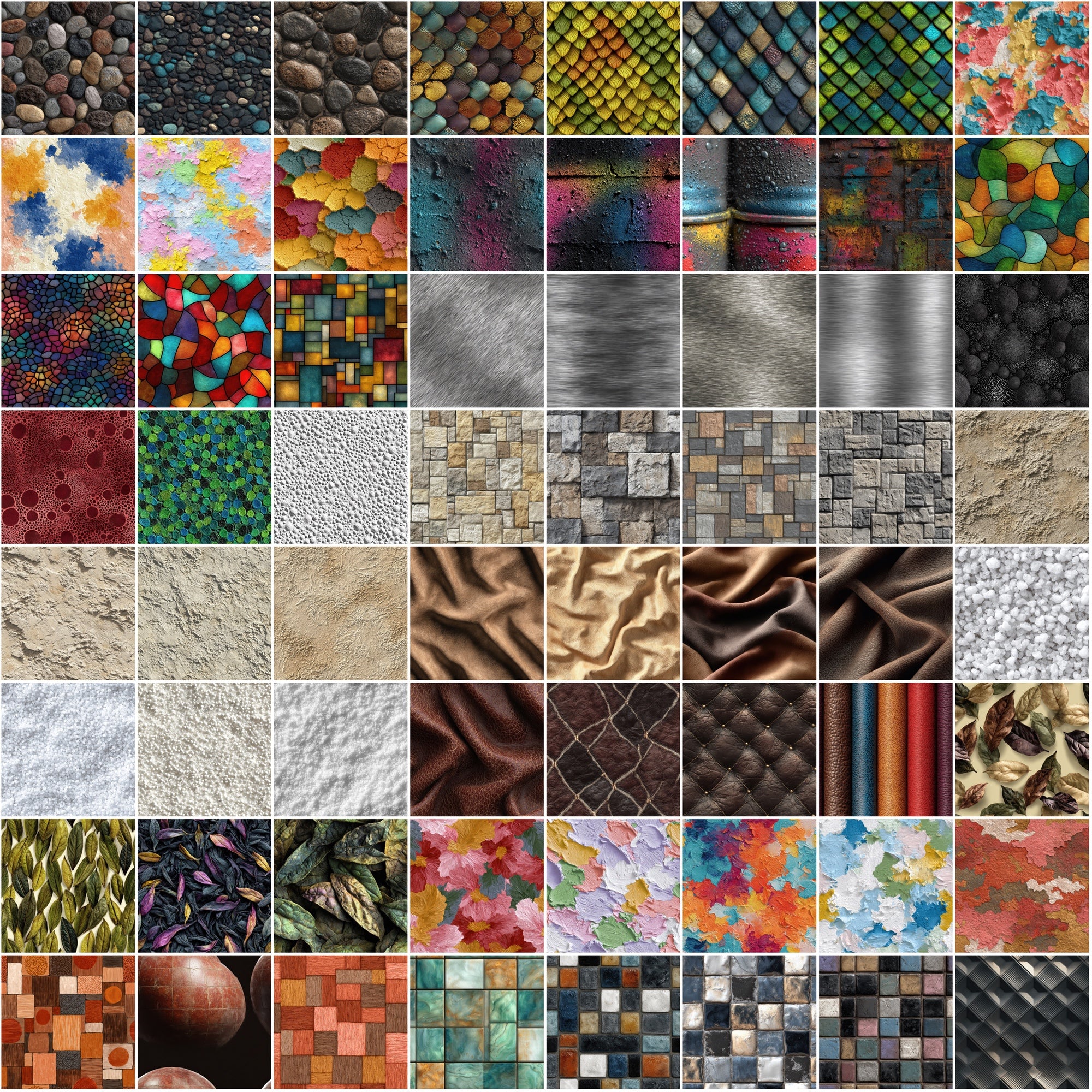 700 Seamless Texture Patterns | JPG & Photoshop .PAT