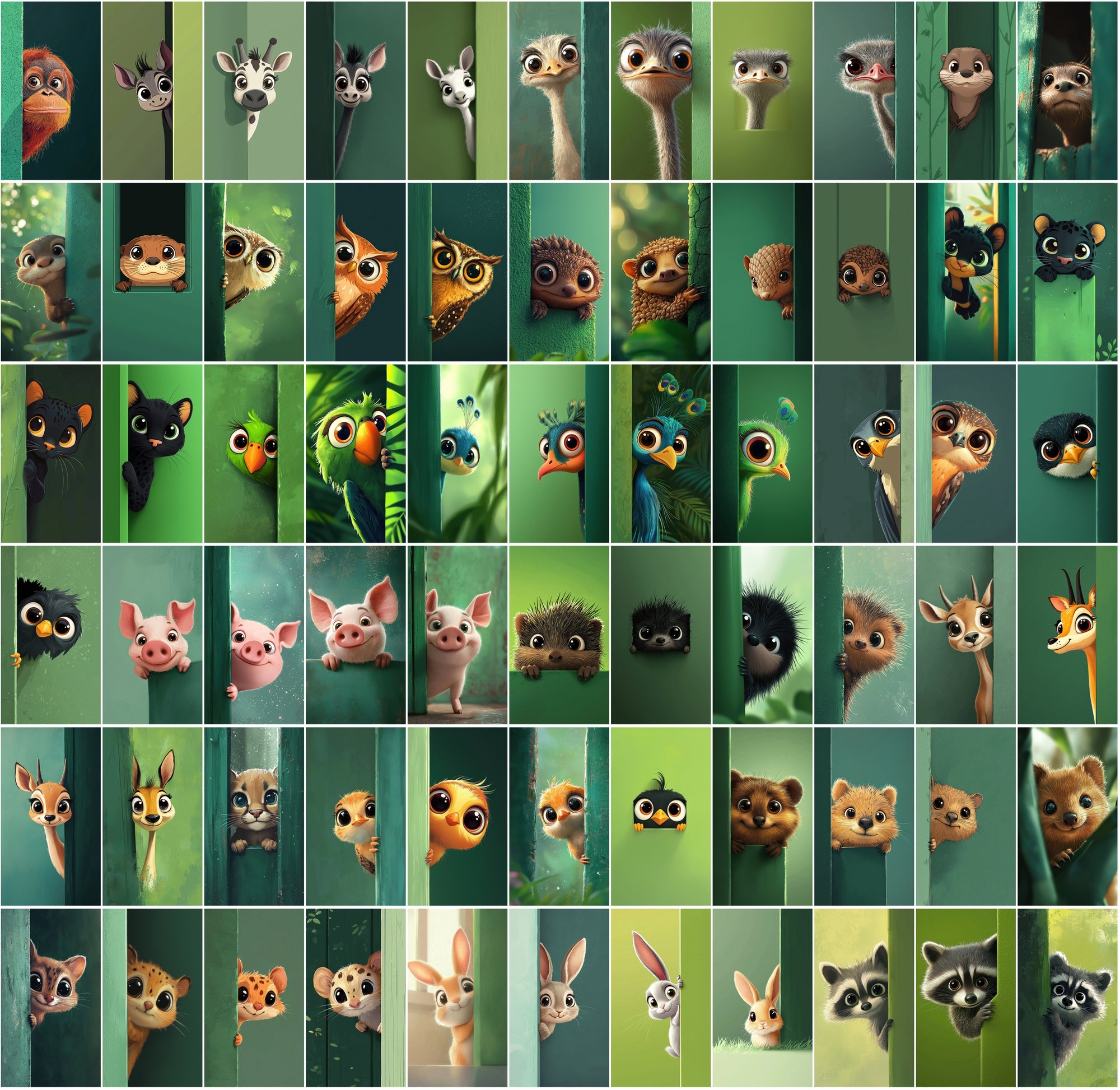 The Ultimate Peeking Animals Bundle – 850 Cute Designs