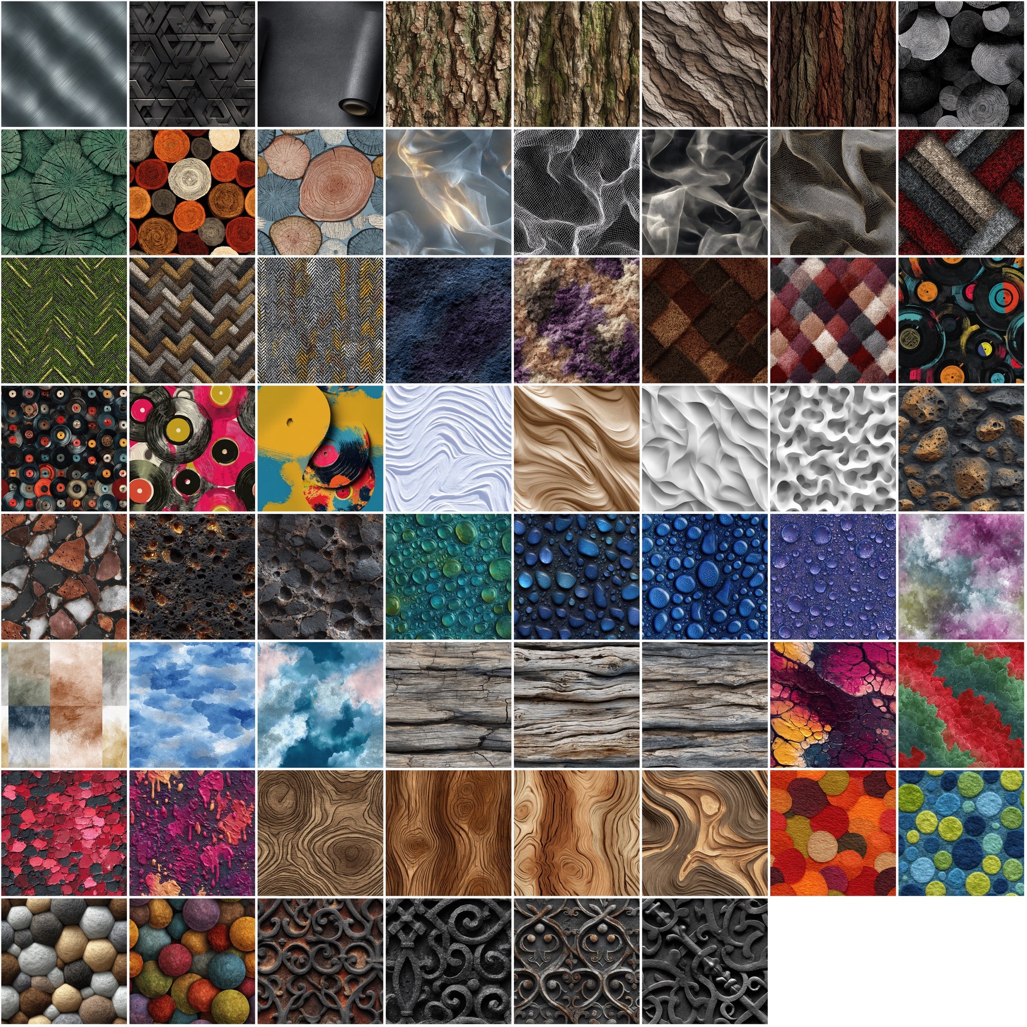 700 Seamless Texture Patterns | JPG & Photoshop .PAT
