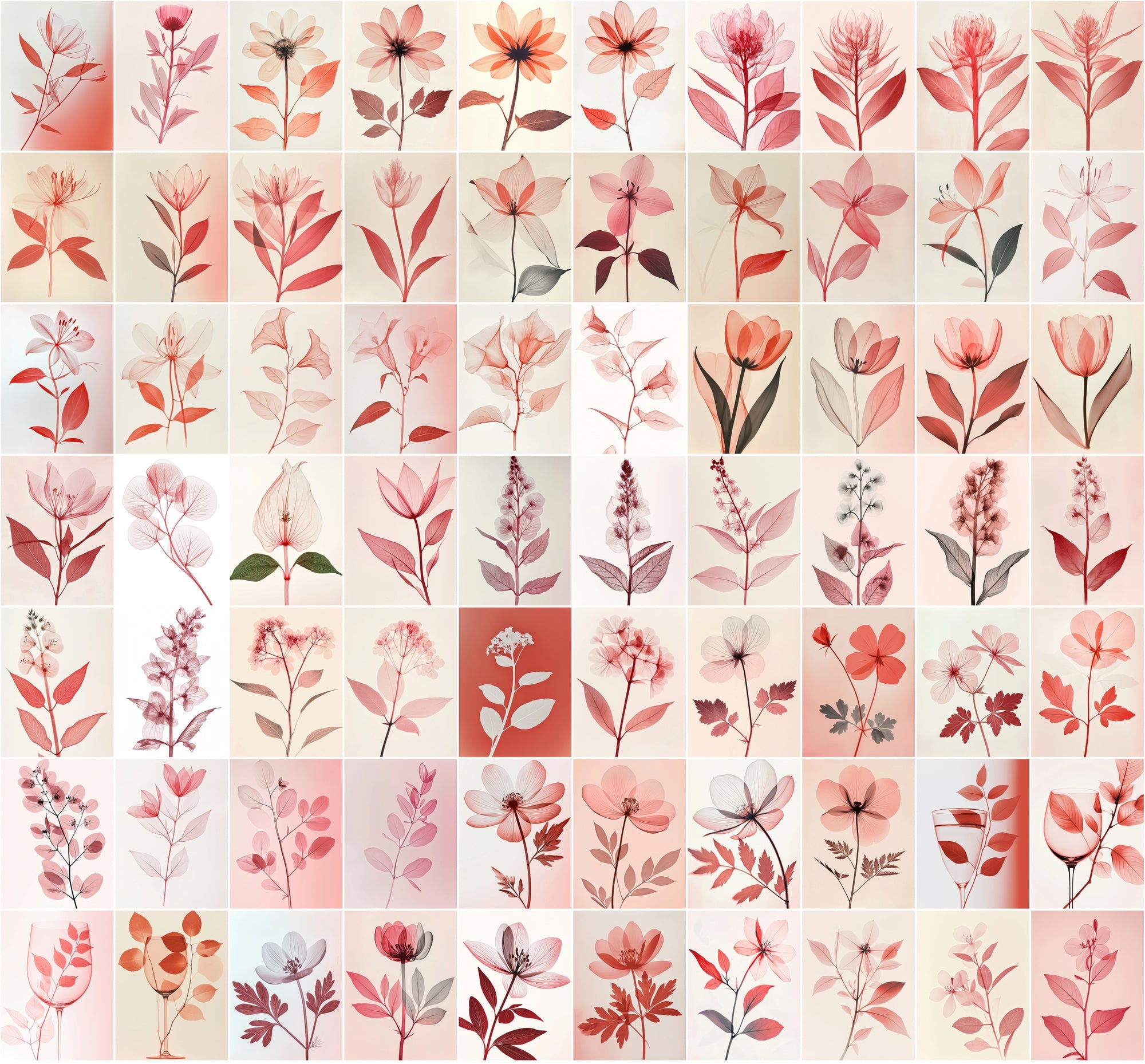 790 Translucent Flower with Minimalistic Design