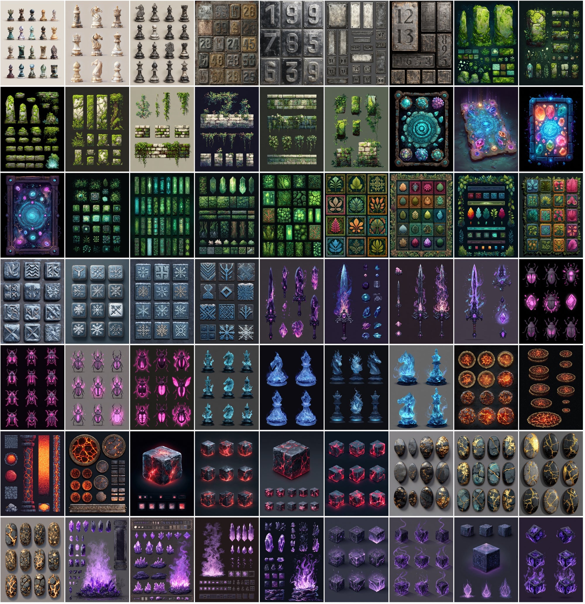 990 Premium Sprite Images – Commercial Use, Fantasy & Sci-Fi Assets